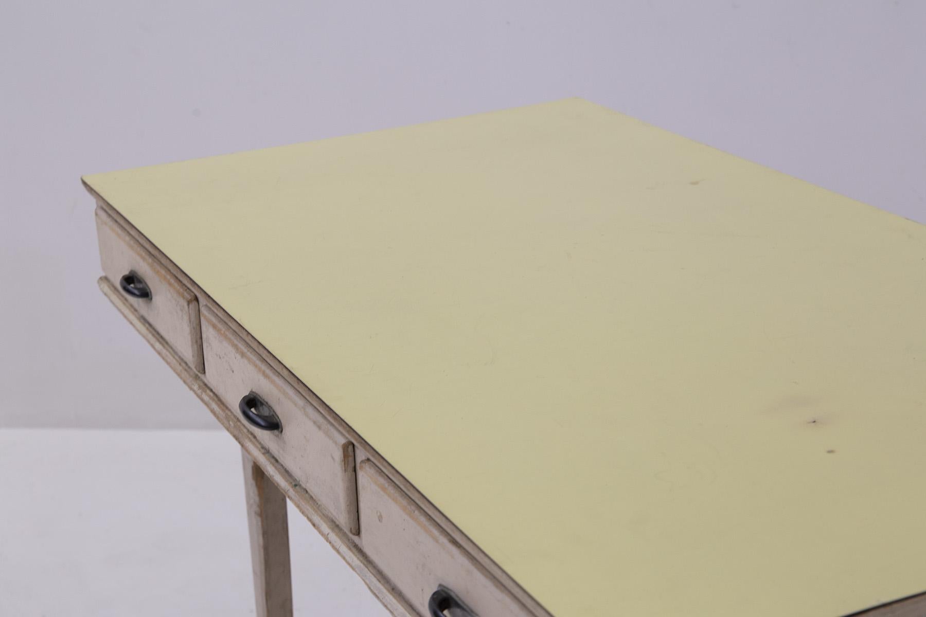 Rara scrivania shabby chic in wood chiaro in vendita 5