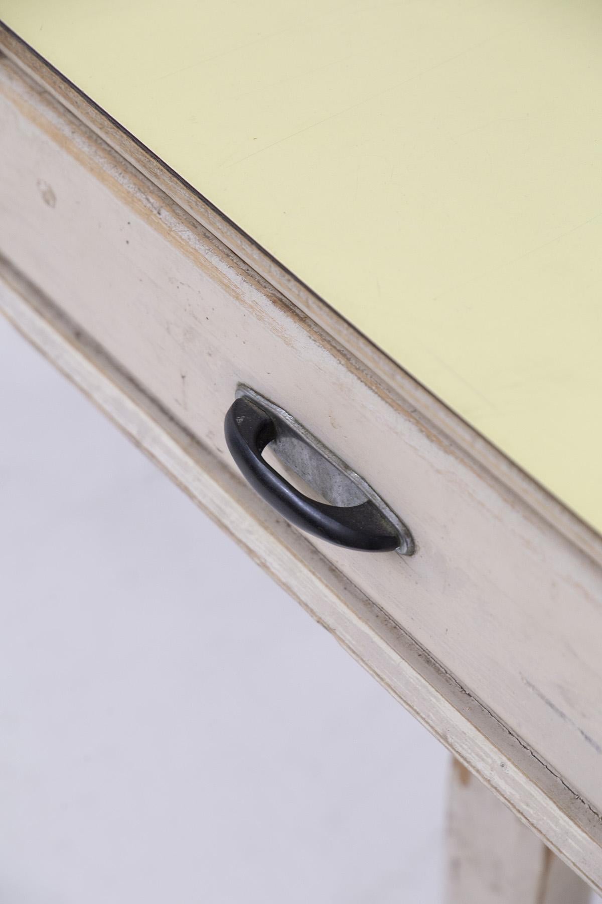 Rara scrivania shabby chic in wood chiaro in vendita 2
