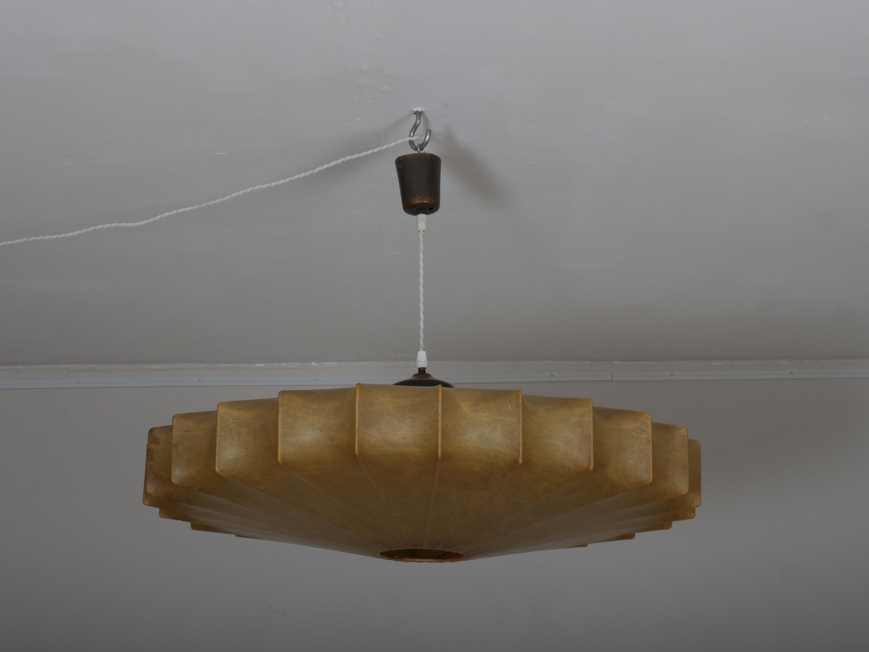 Rare shape cocoon chandelier 1