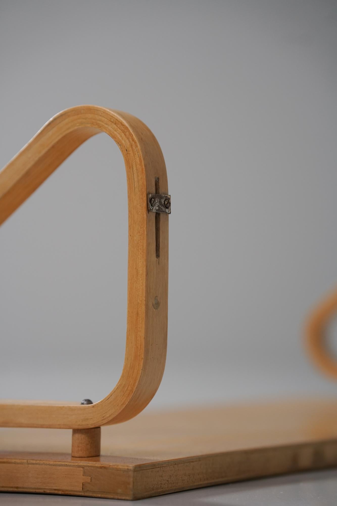 Scandinavian Modern Rare Shelf, Alvar Aalto, Oy Huonekalu- ja Rakennustyötehdas Ab, 1950s For Sale