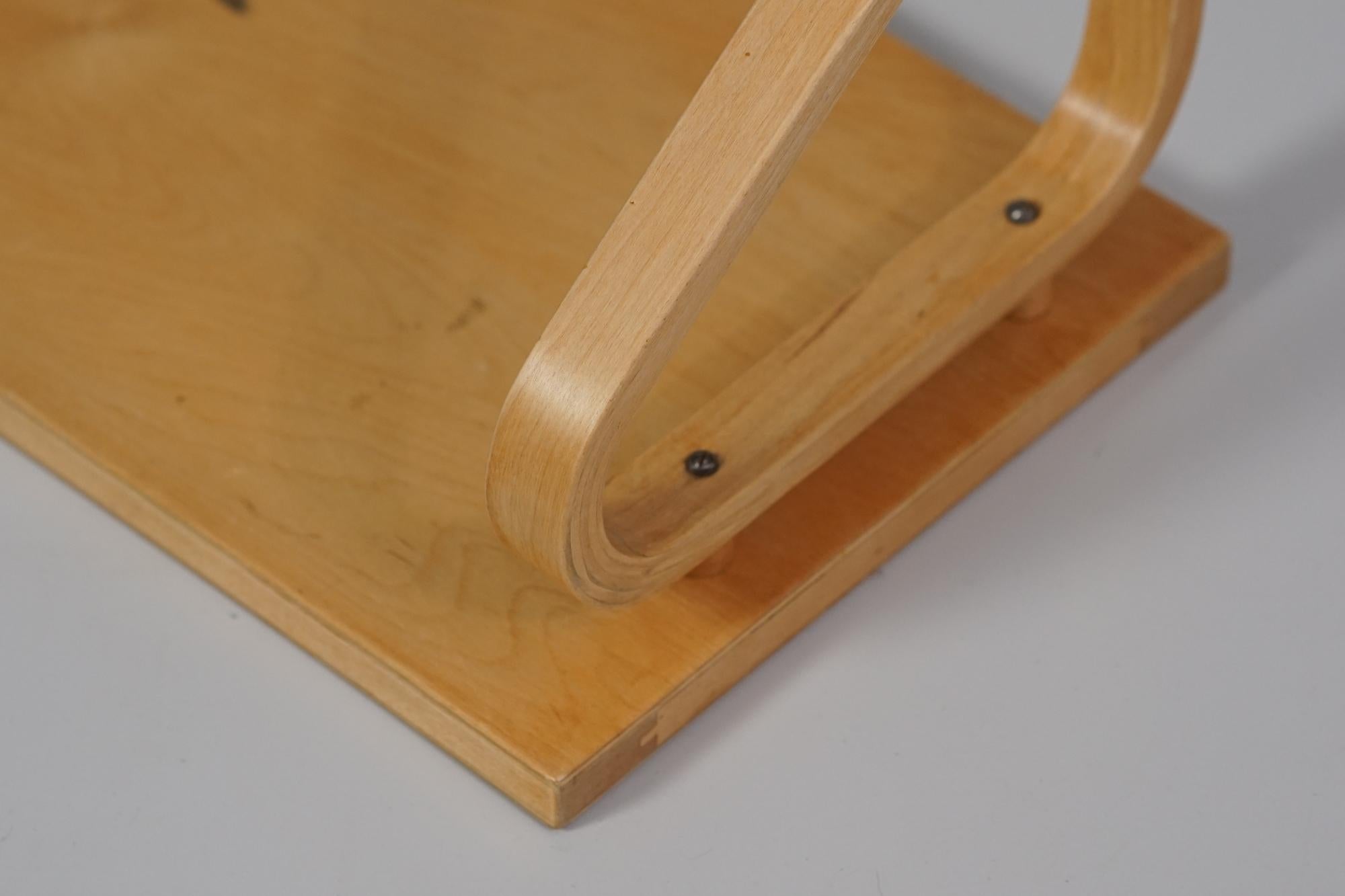 Birch Rare Shelf, Alvar Aalto, Oy Huonekalu- ja Rakennustyötehdas Ab, 1950s For Sale
