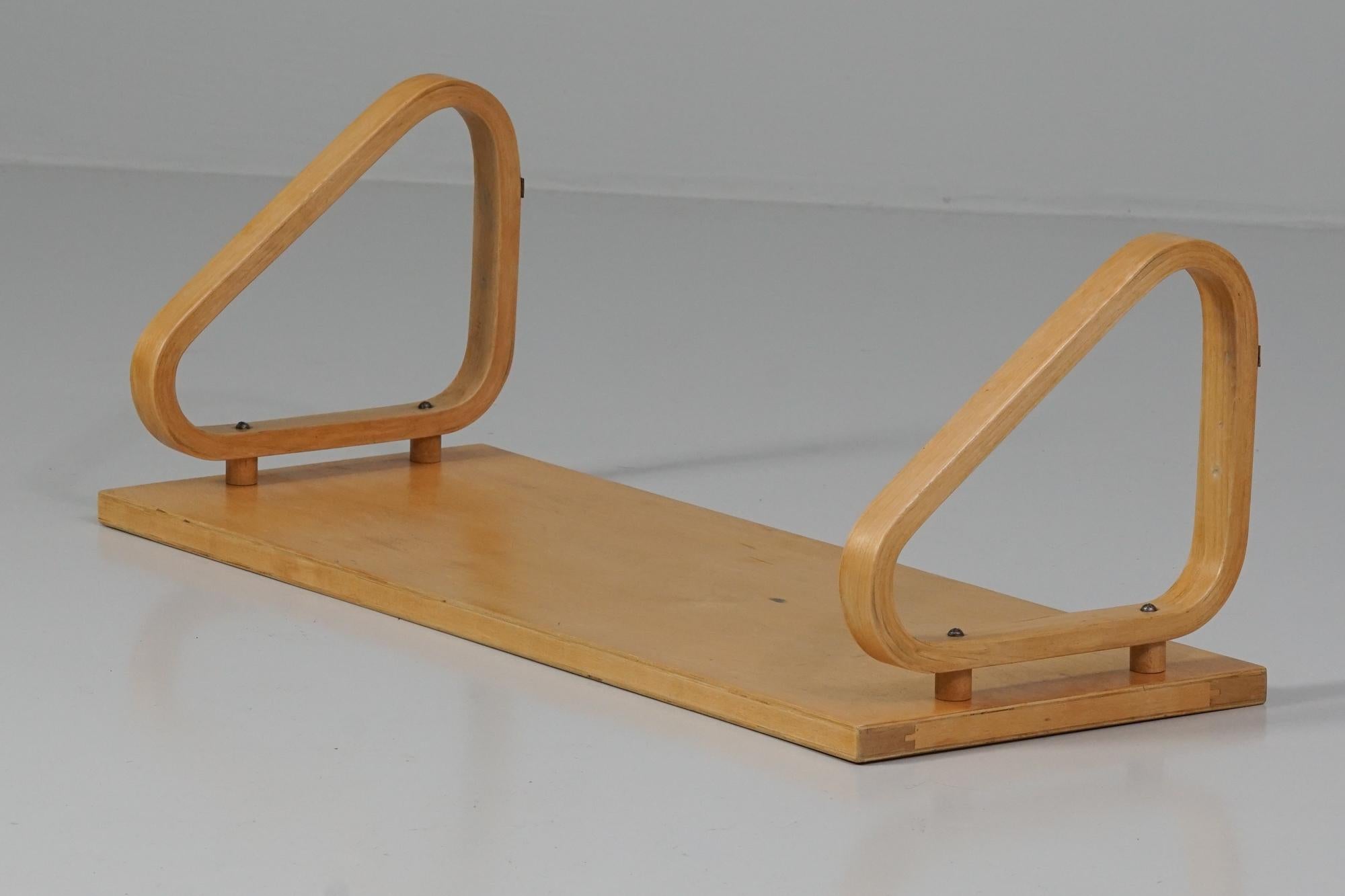 Rare Shelf, Alvar Aalto, Oy Huonekalu- ja Rakennustyötehdas Ab, 1950s For Sale 1