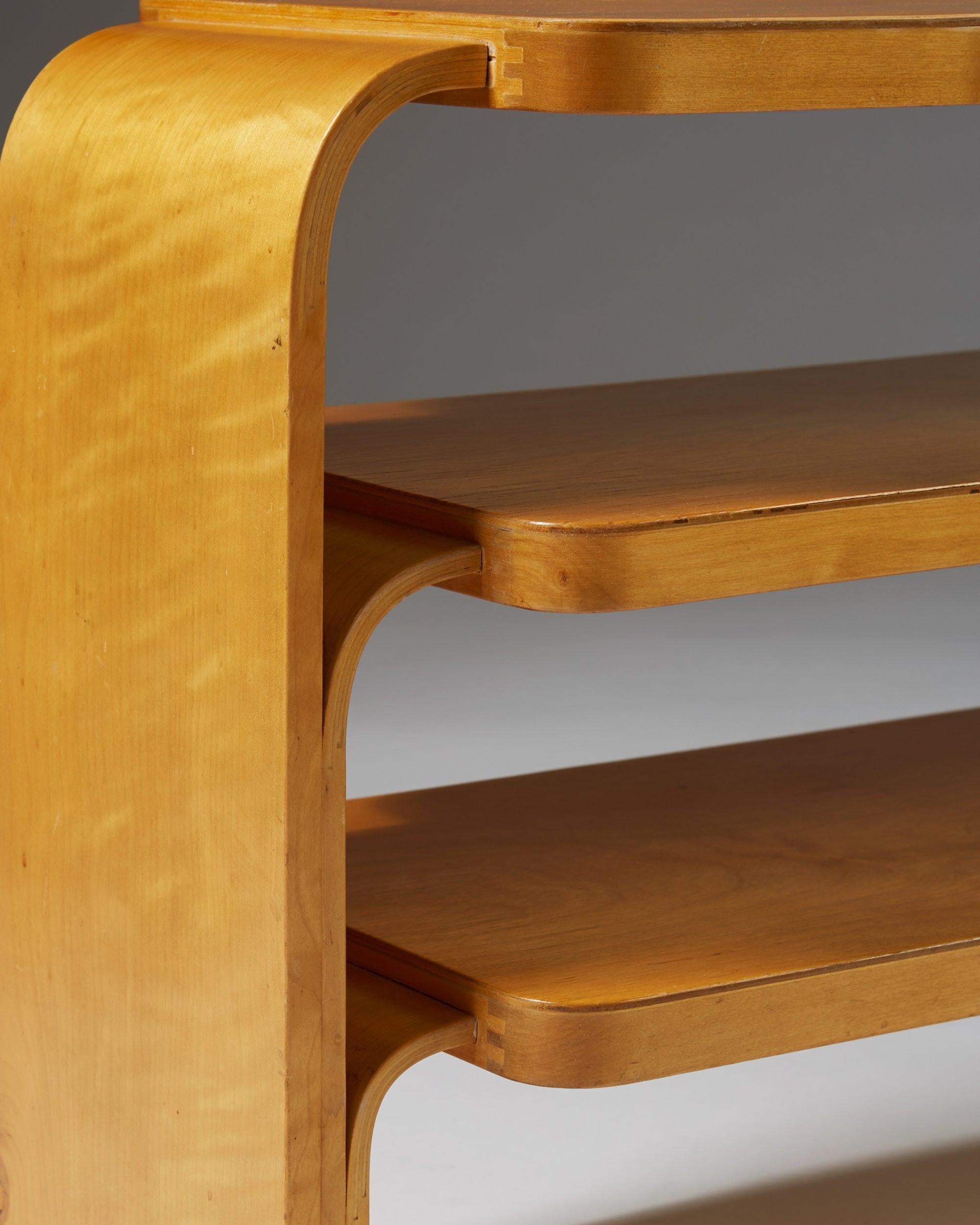 Birch Rare Shelf Designed by Alvar Aalto for Hedemora, Sweden, 1933