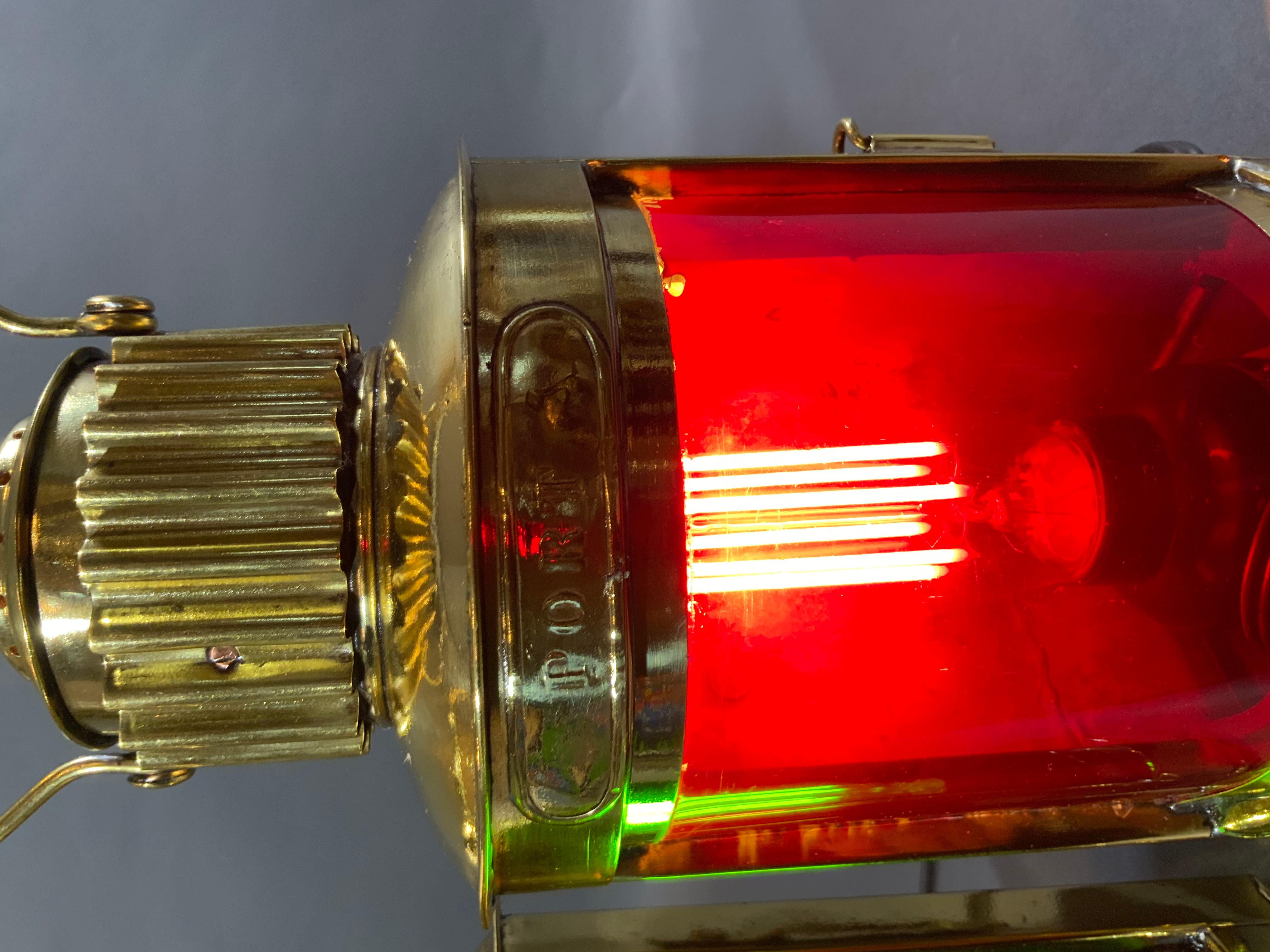 Rare lanterne a babordo e a tribordo delle navi di George Mason di Boston in vendita 1