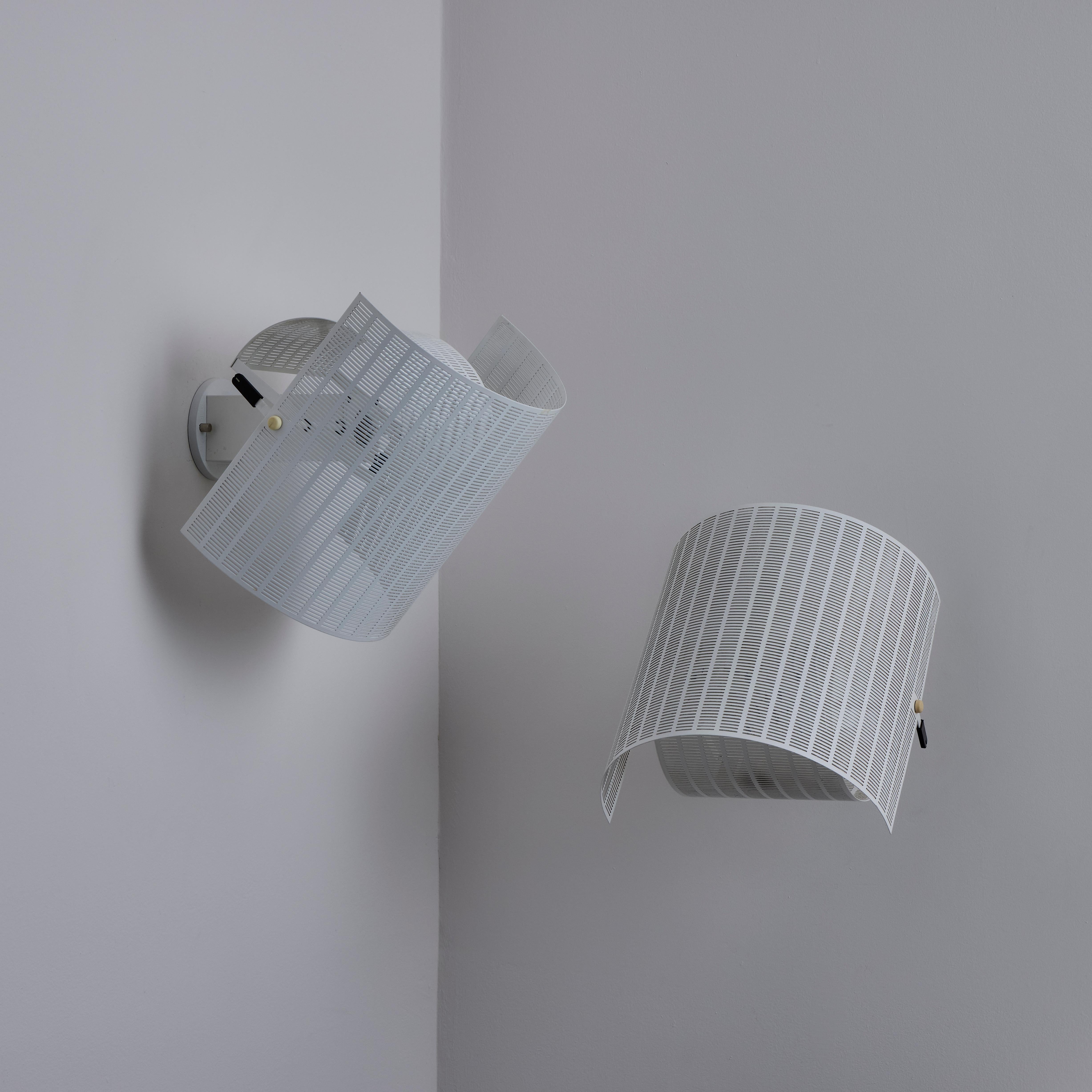 Metal Rare 'Shogun' Sconces by Mario Botta for Artemide For Sale