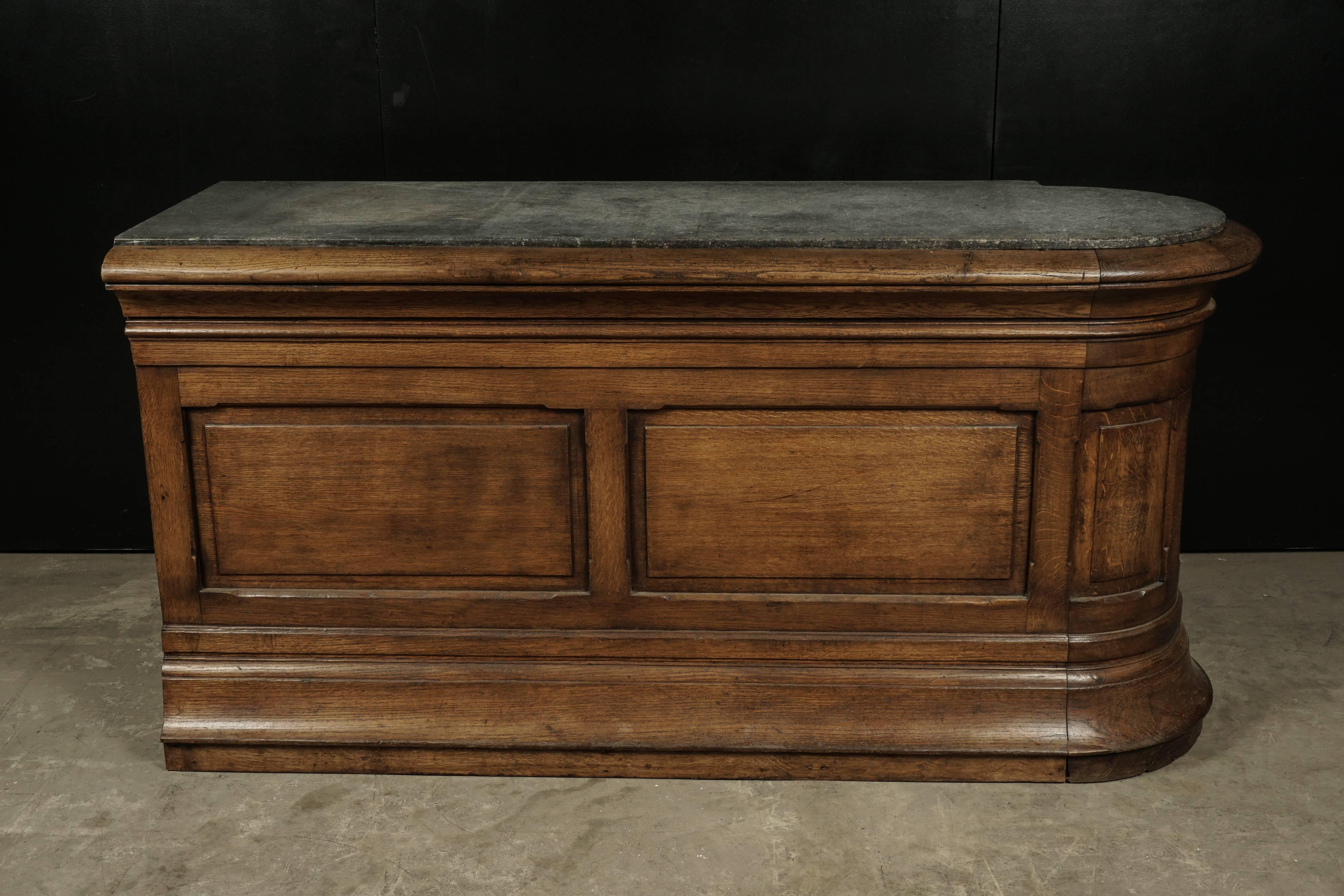 Rare Shop Counter with Original Soapstone Top from France, circa 1900 5