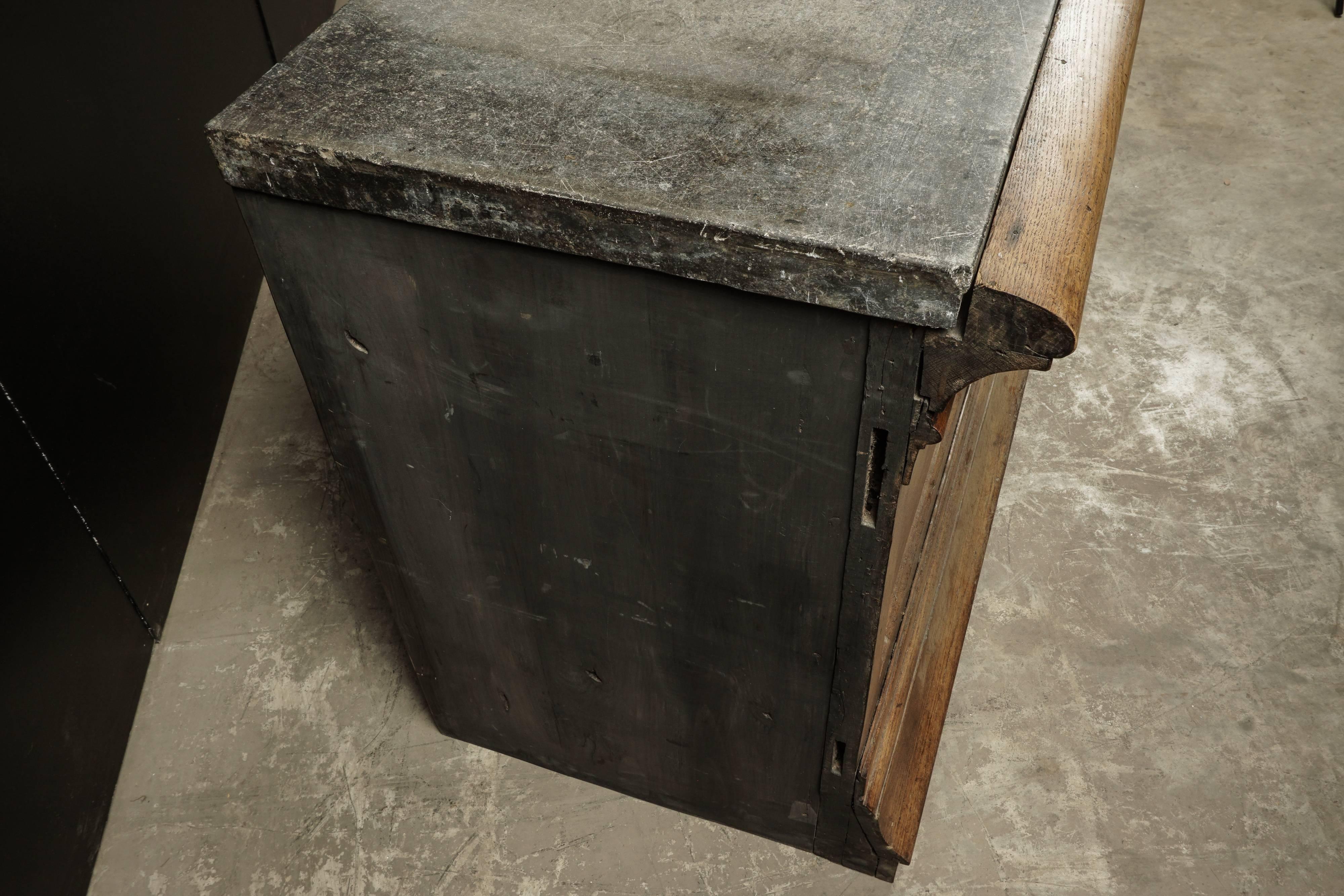 Rare Shop Counter with Original Soapstone Top from France, circa 1900 1
