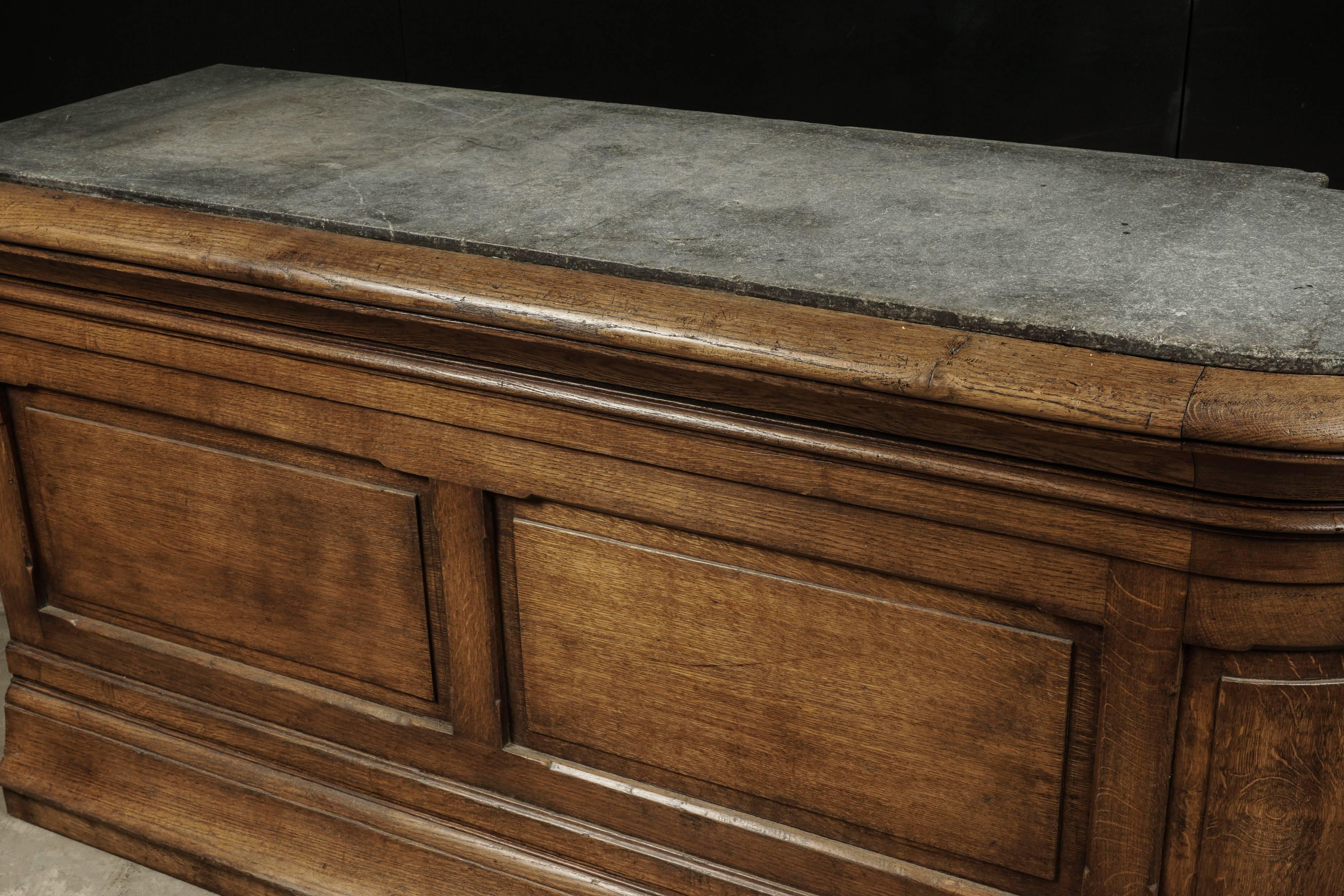 Rare Shop Counter with Original Soapstone Top from France, circa 1900 4