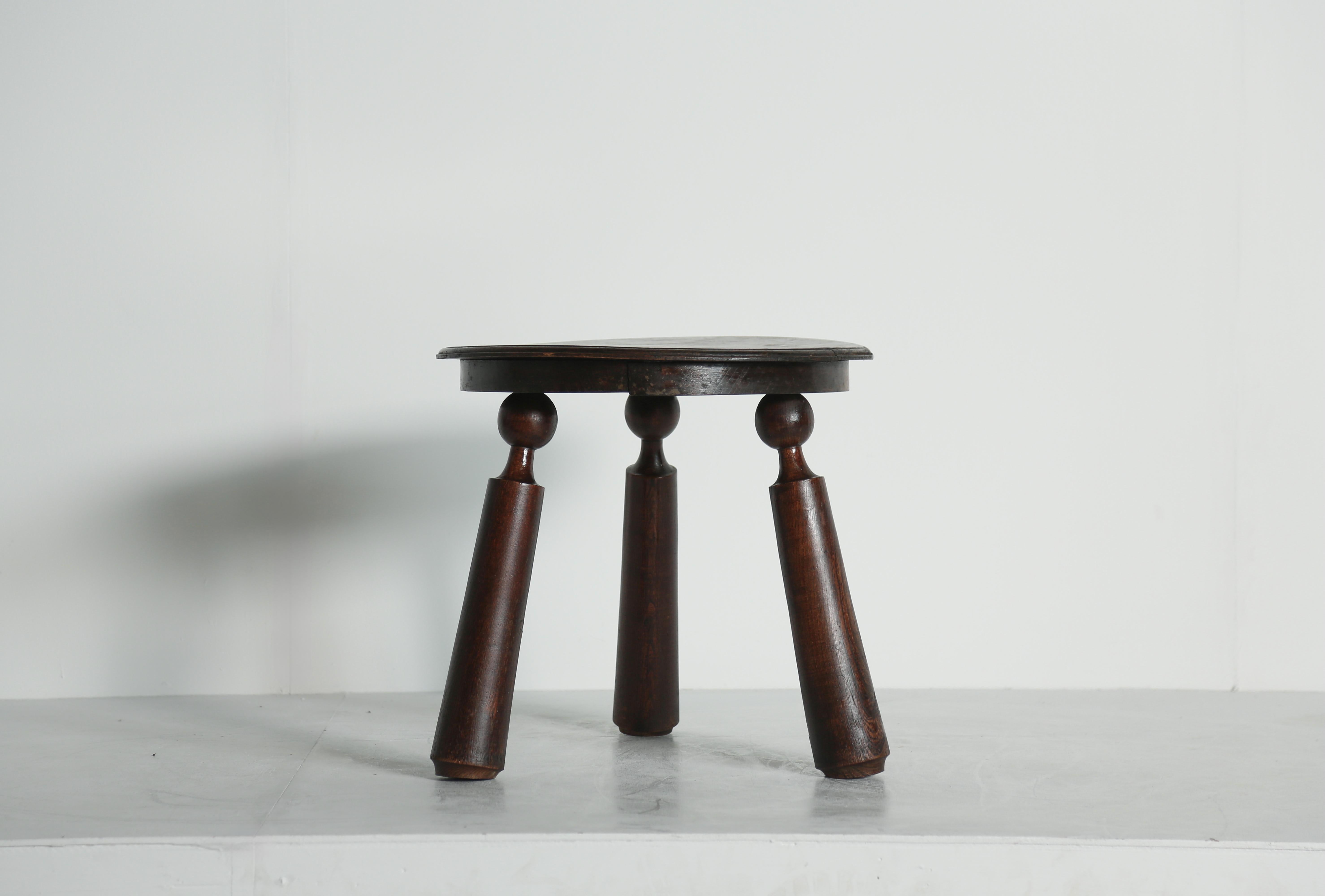 Art Deco Rare Side Table attributed to Charles Dudouyt, France, 1940s For Sale