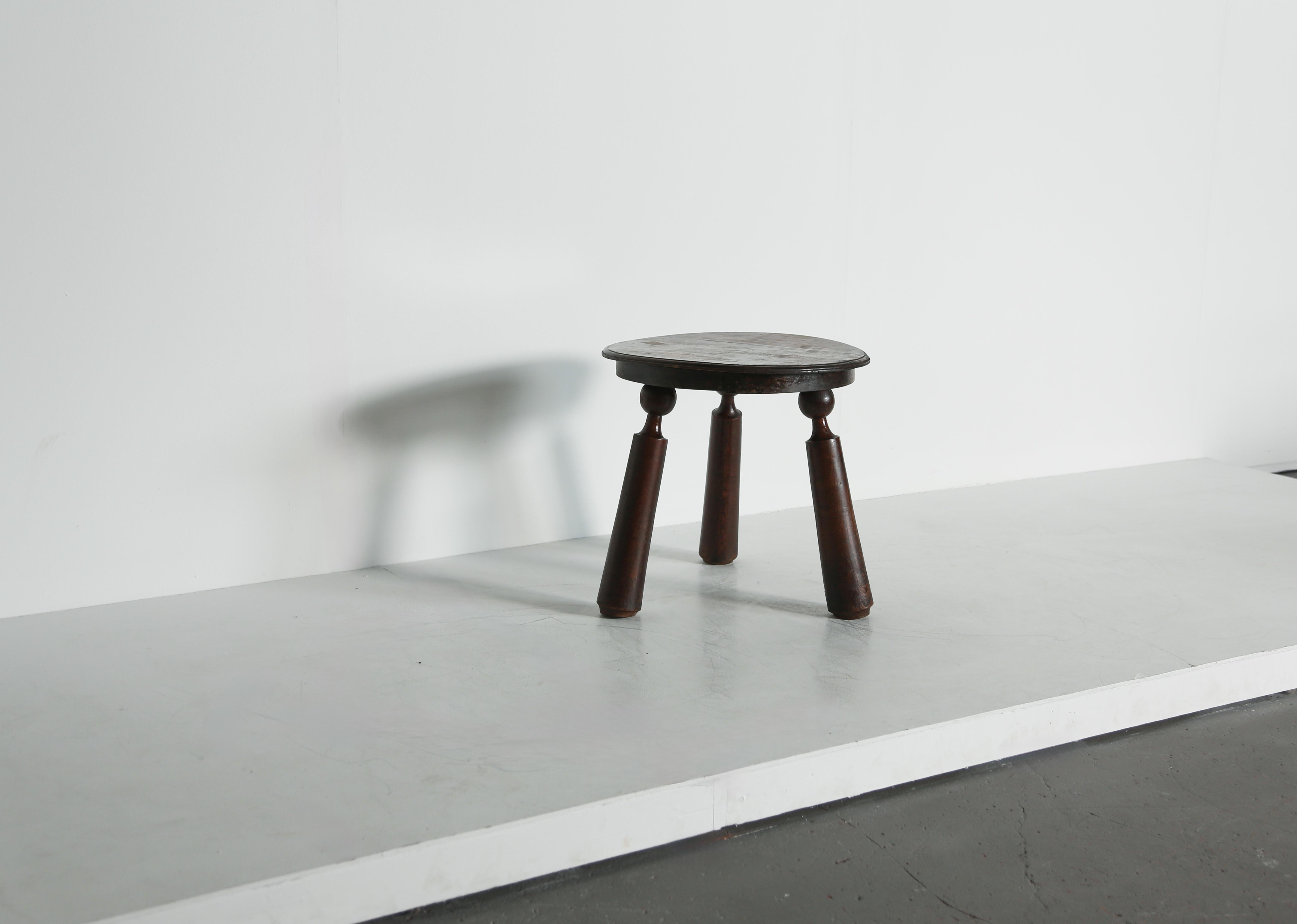 French Rare Side Table attributed to Charles Dudouyt, France, 1940s For Sale