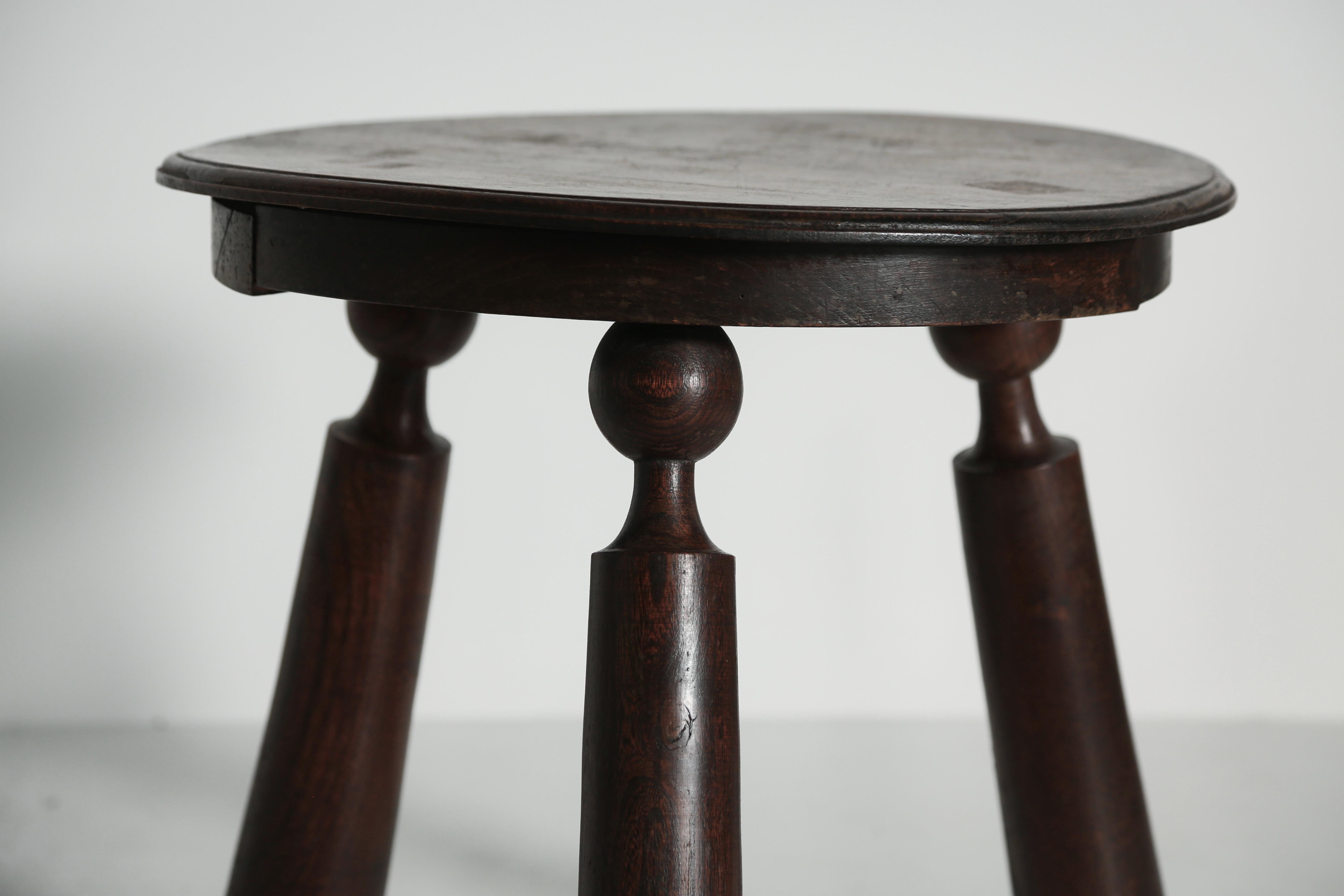 Wood Rare Side Table attributed to Charles Dudouyt, France, 1940s For Sale