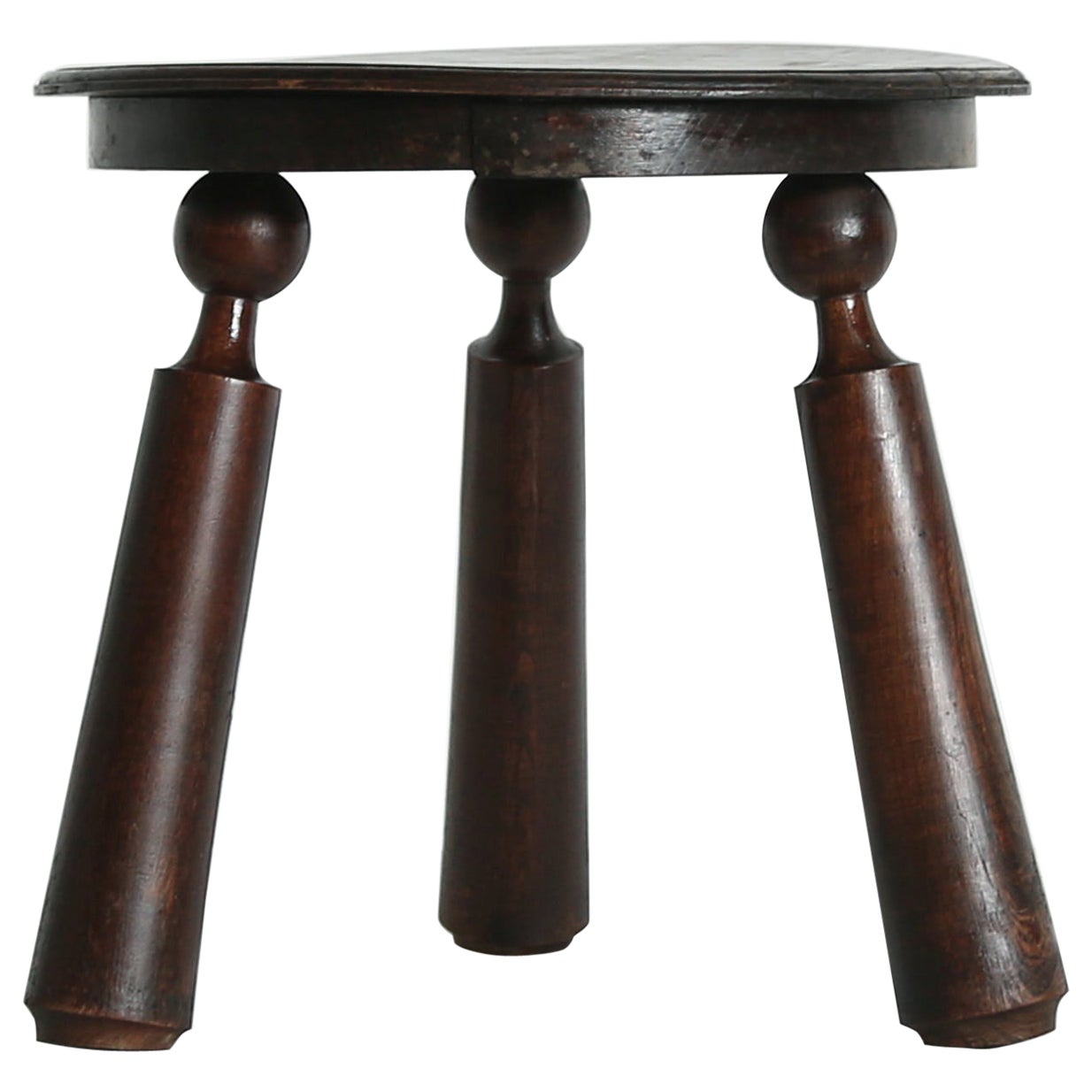 Rare Side Table attributed to Charles Dudouyt, France, 1940s For Sale