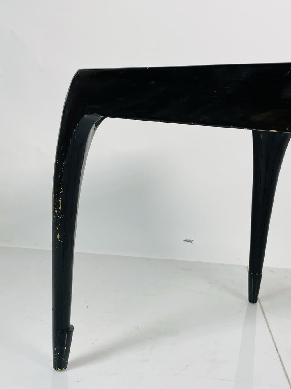 Rare Side Table by Johan Tapp, Signed In Fair Condition In Los Angeles, CA