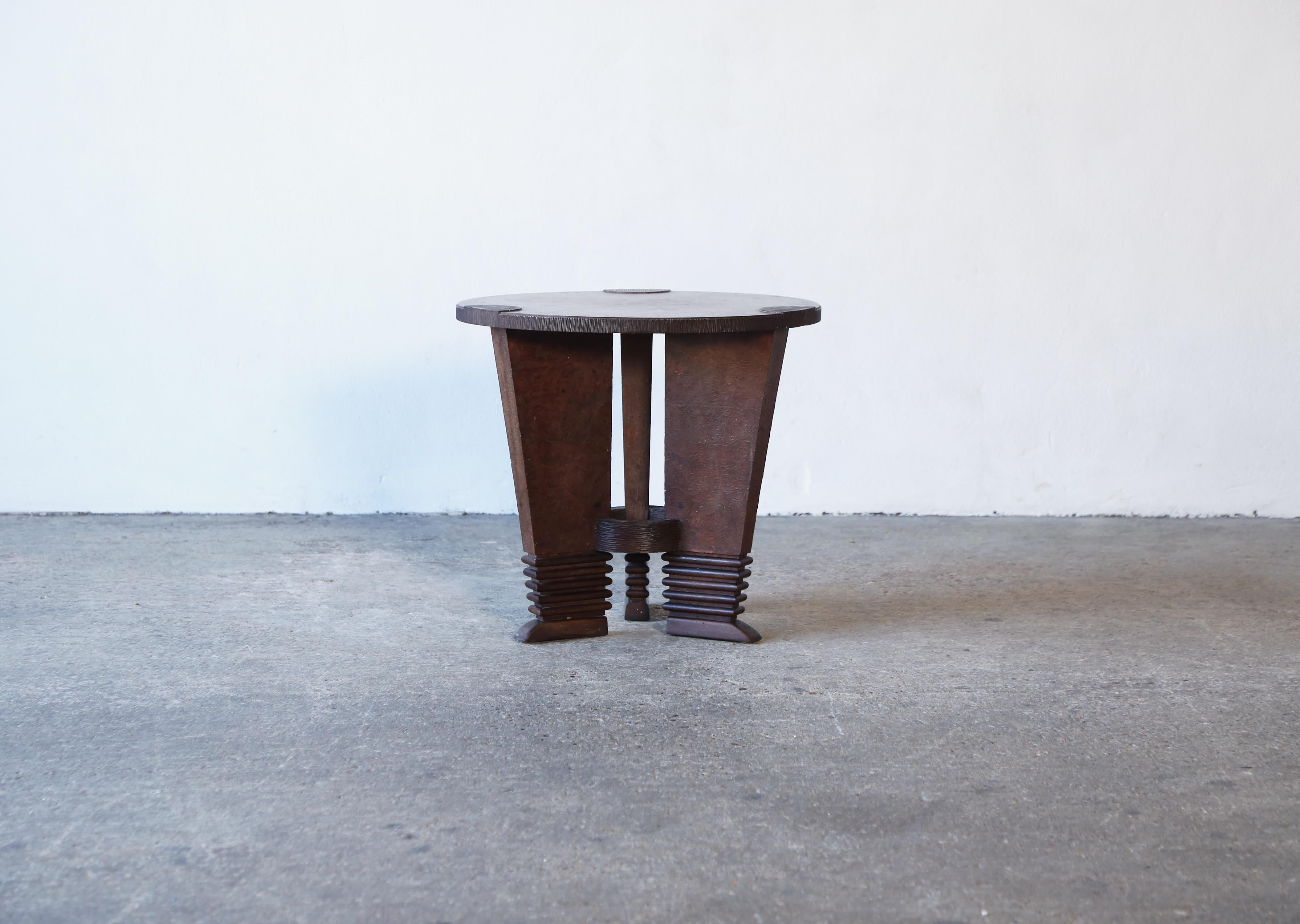 Rare Side Table by Pier Luigi Colli, Italy, 1940s.   Wood / Burr Elm.   Fast shipping worldwide.



