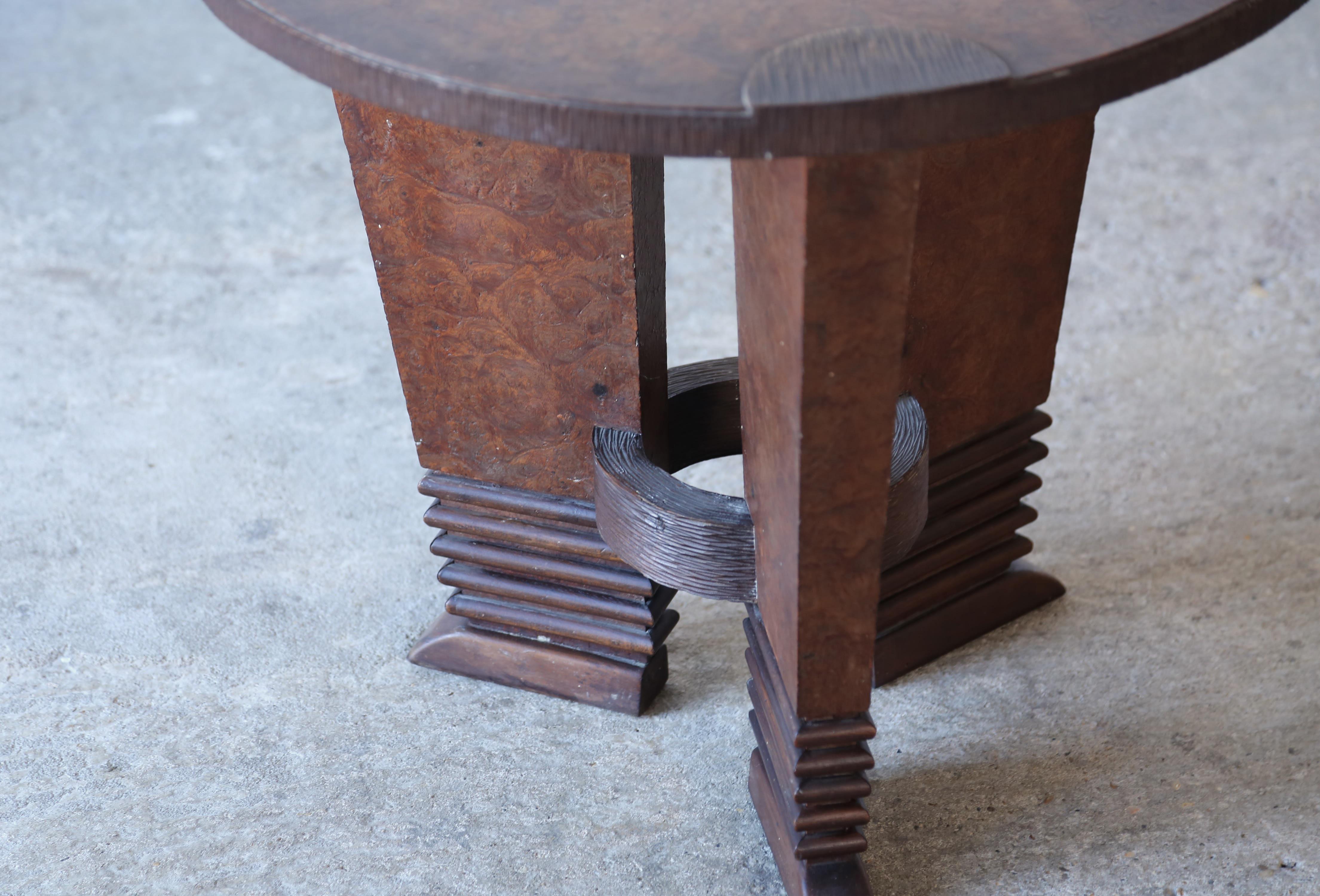 Bois Table d'appoint rare de Pier Luigi Colli, Italie, années 1940 en vente