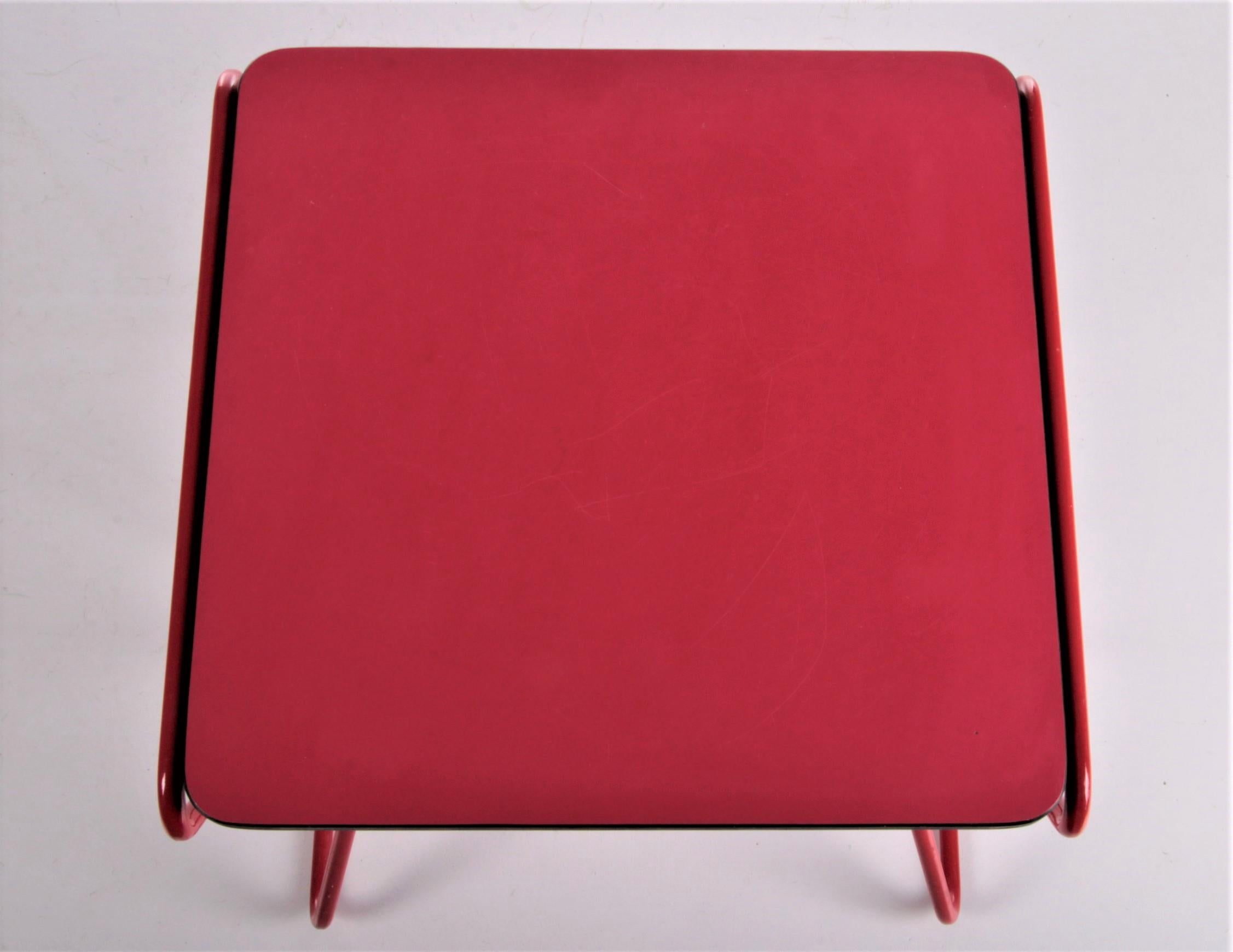 Table d'appoint rare conçue par Walter Antonis pour I-Form, Hollande, 1978 en vente 6