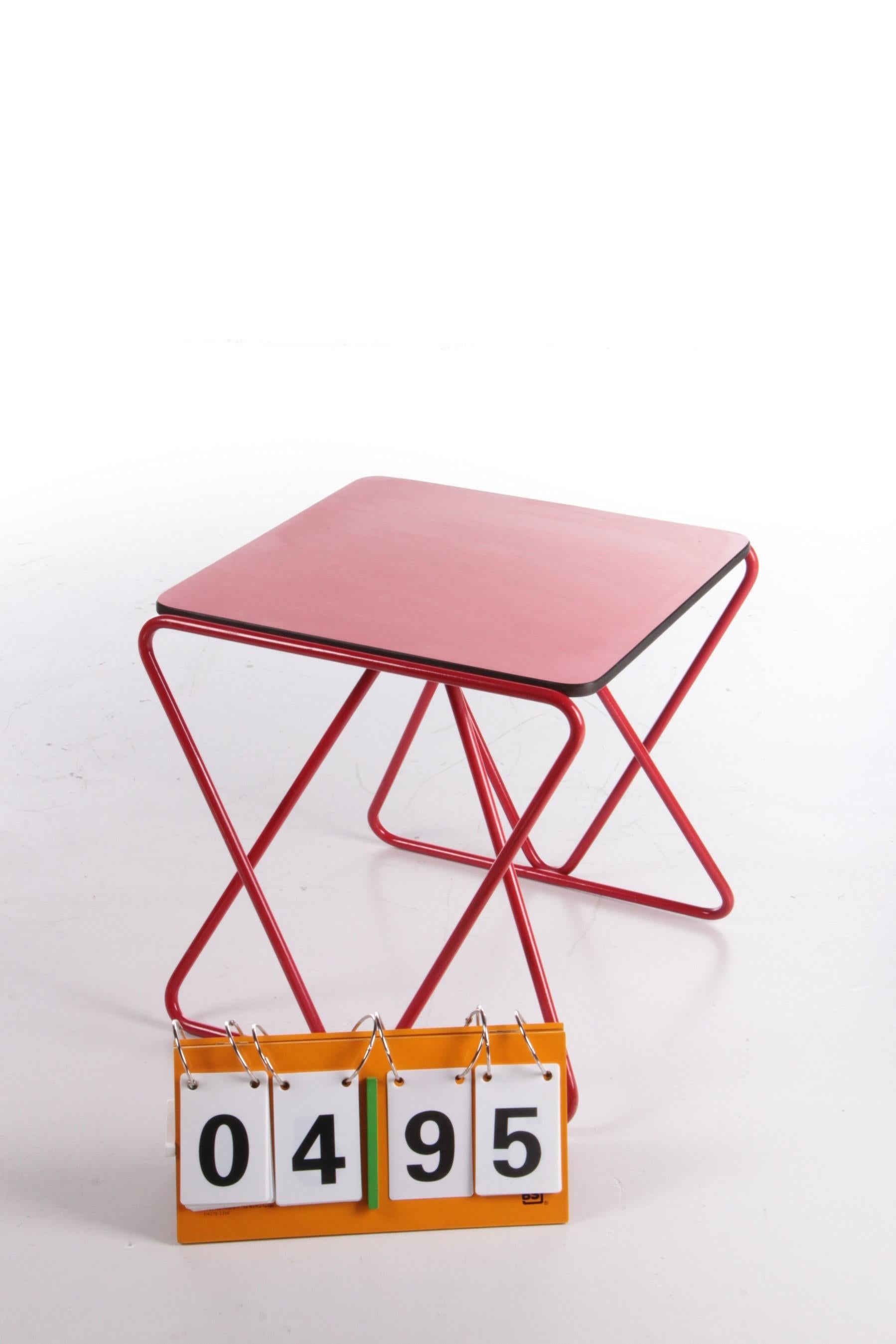 Dutch Rare Side Table Designed by Walter Antonis for I-Form, Holland, 1978 For Sale