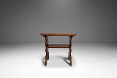 Rare Side Table in Solid Pine Attributed to Bo Fjæstad, Sweden, c. 1930s