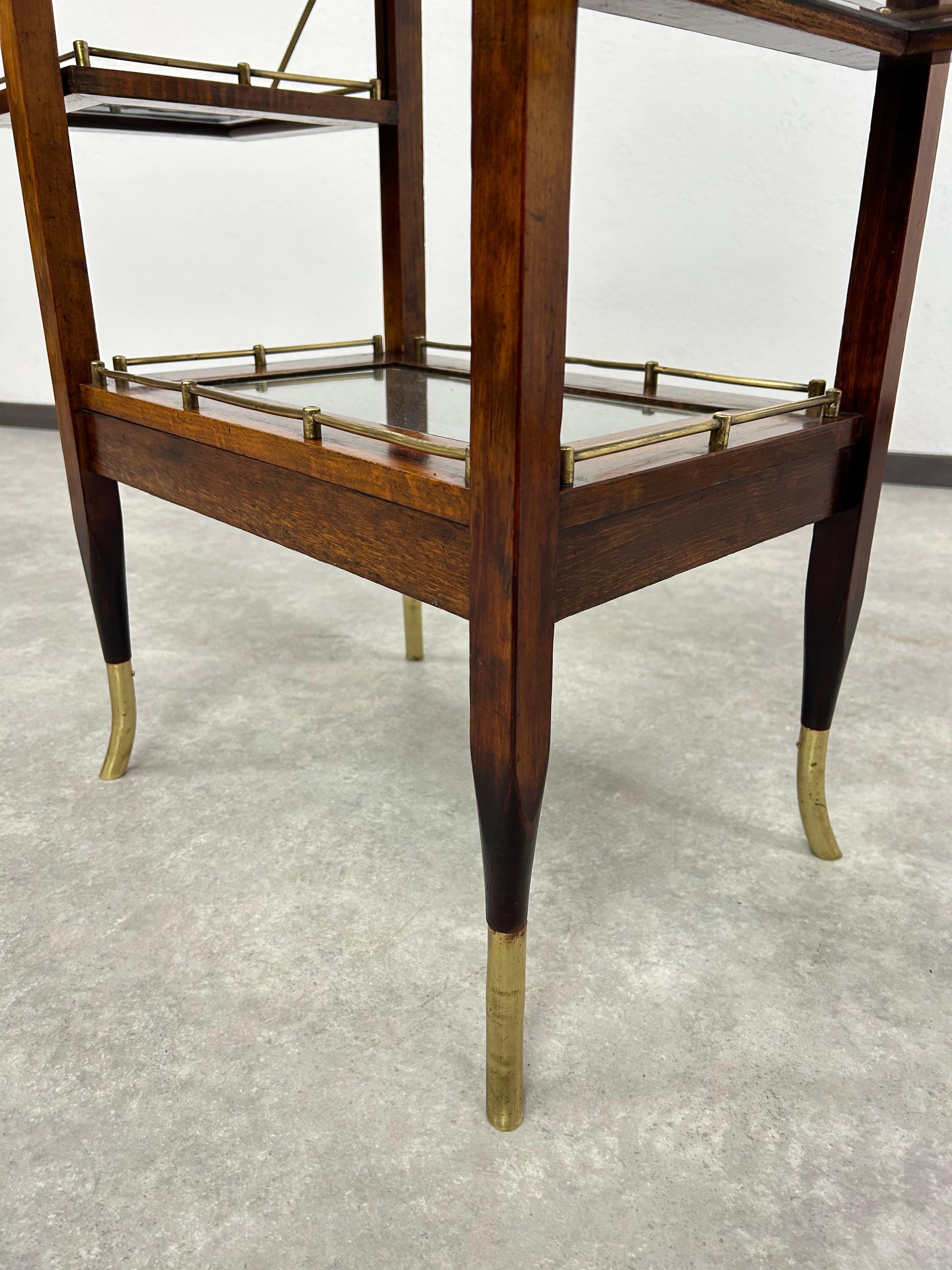 Raro tavolino con vassoio di Portois & Fix Viena in vendita 2