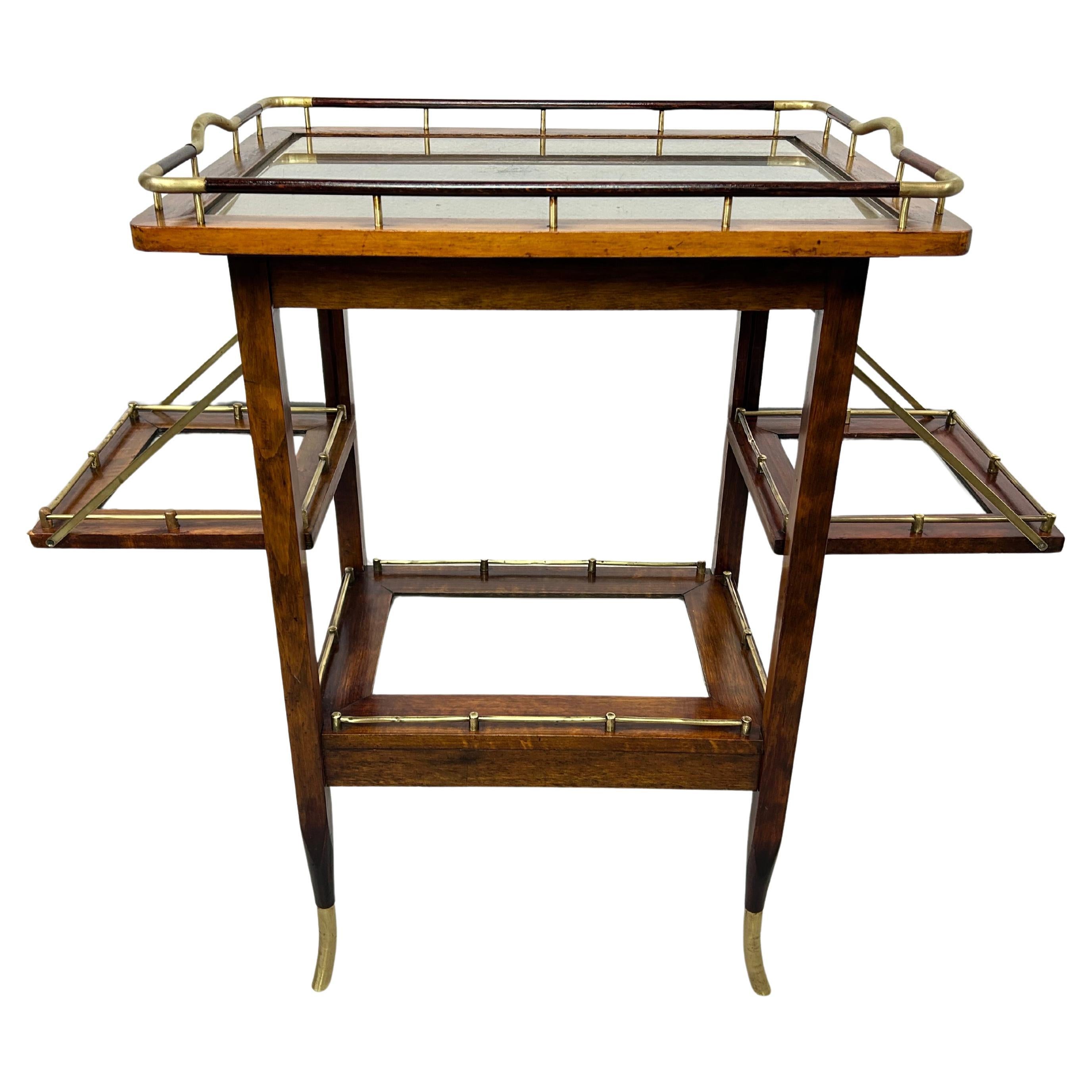 Rare side table with tray by Portois & Fix Viena