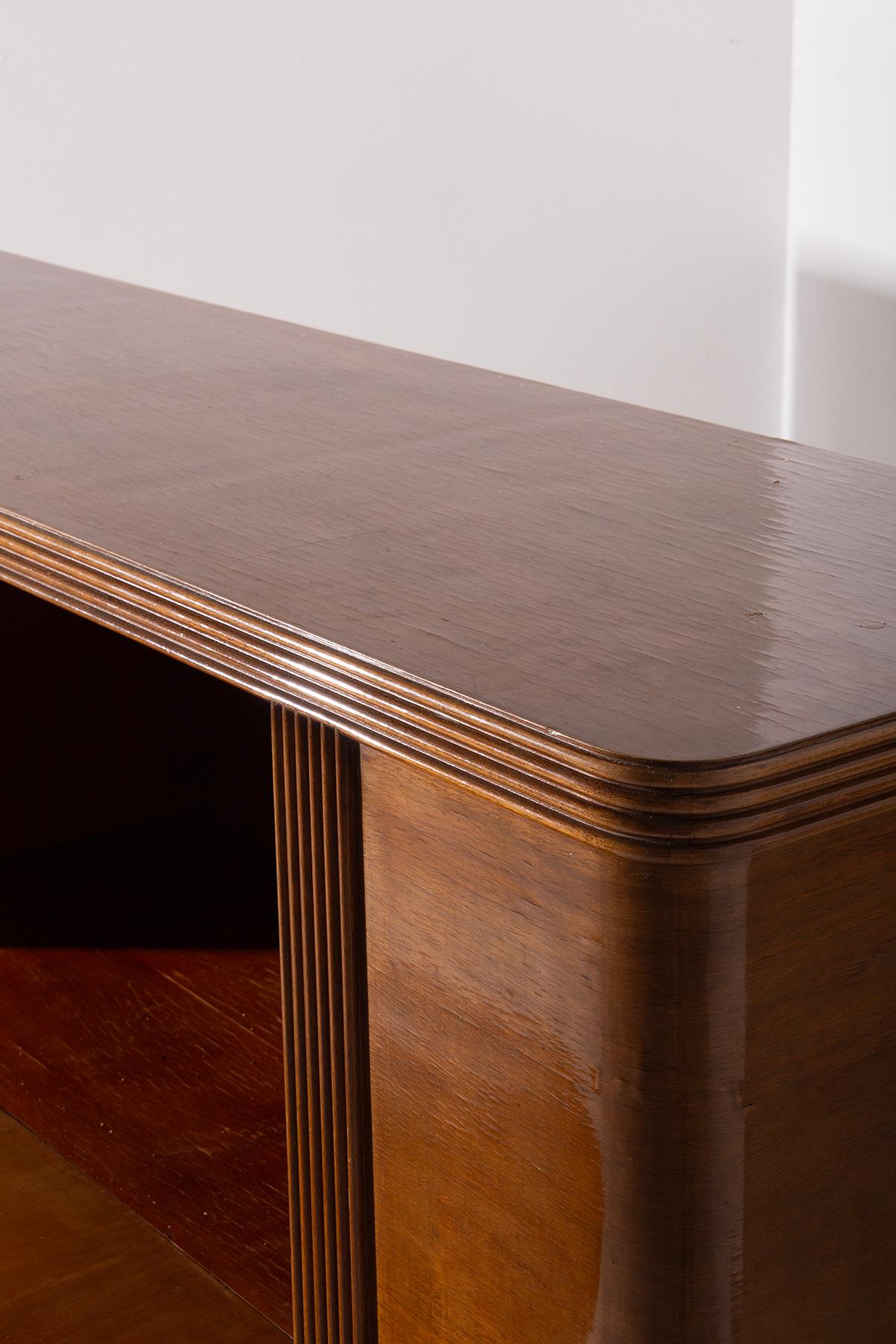 Rare sideboard by Gio Ponti in brass, IV Triennale with certificate archive in vendita 3