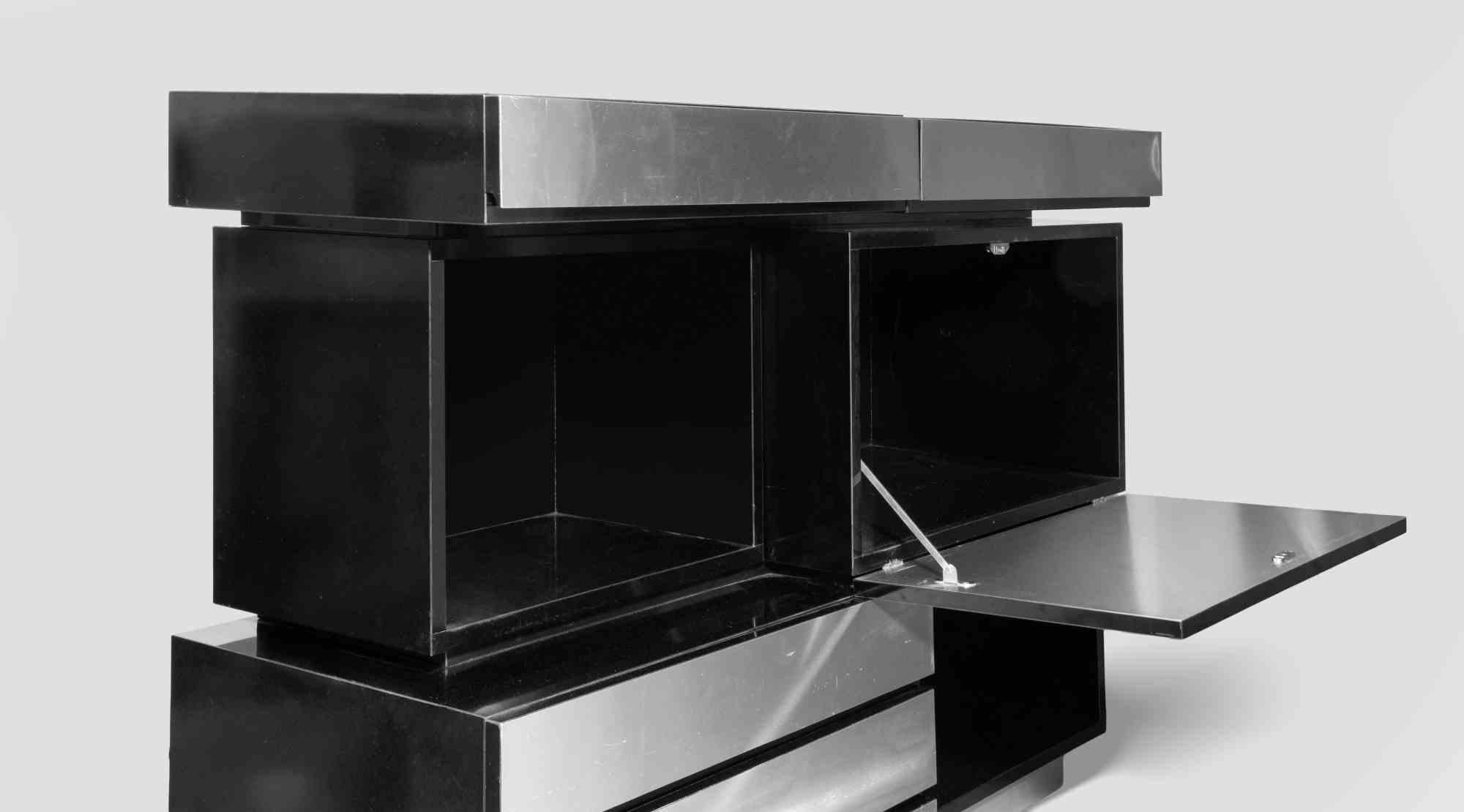 Wood Rare Sideboard by Giotto Stoppino for Acerbis, 1970s For Sale