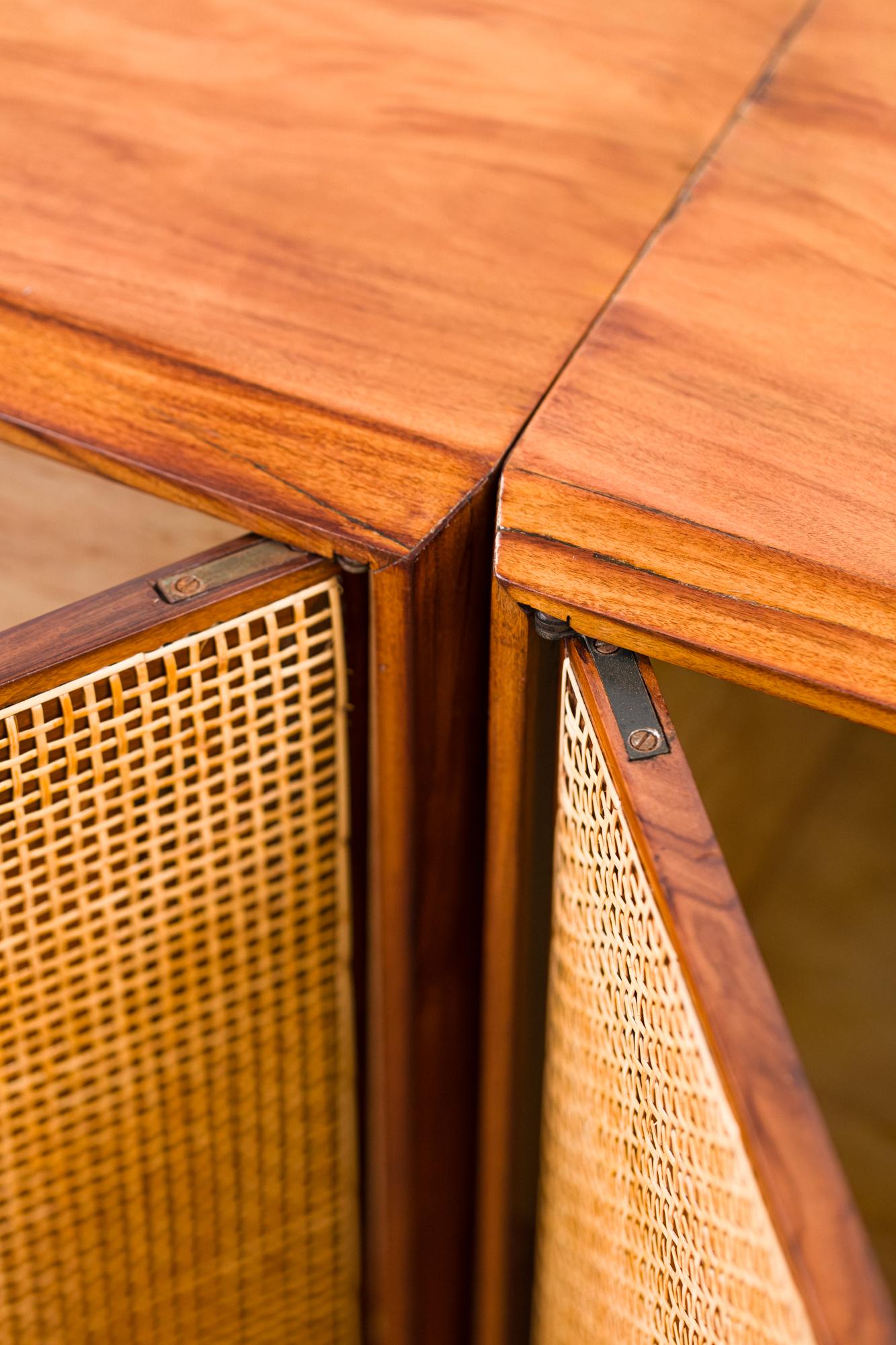 Cane Rare Sideboard by Martin Eisler For Sale