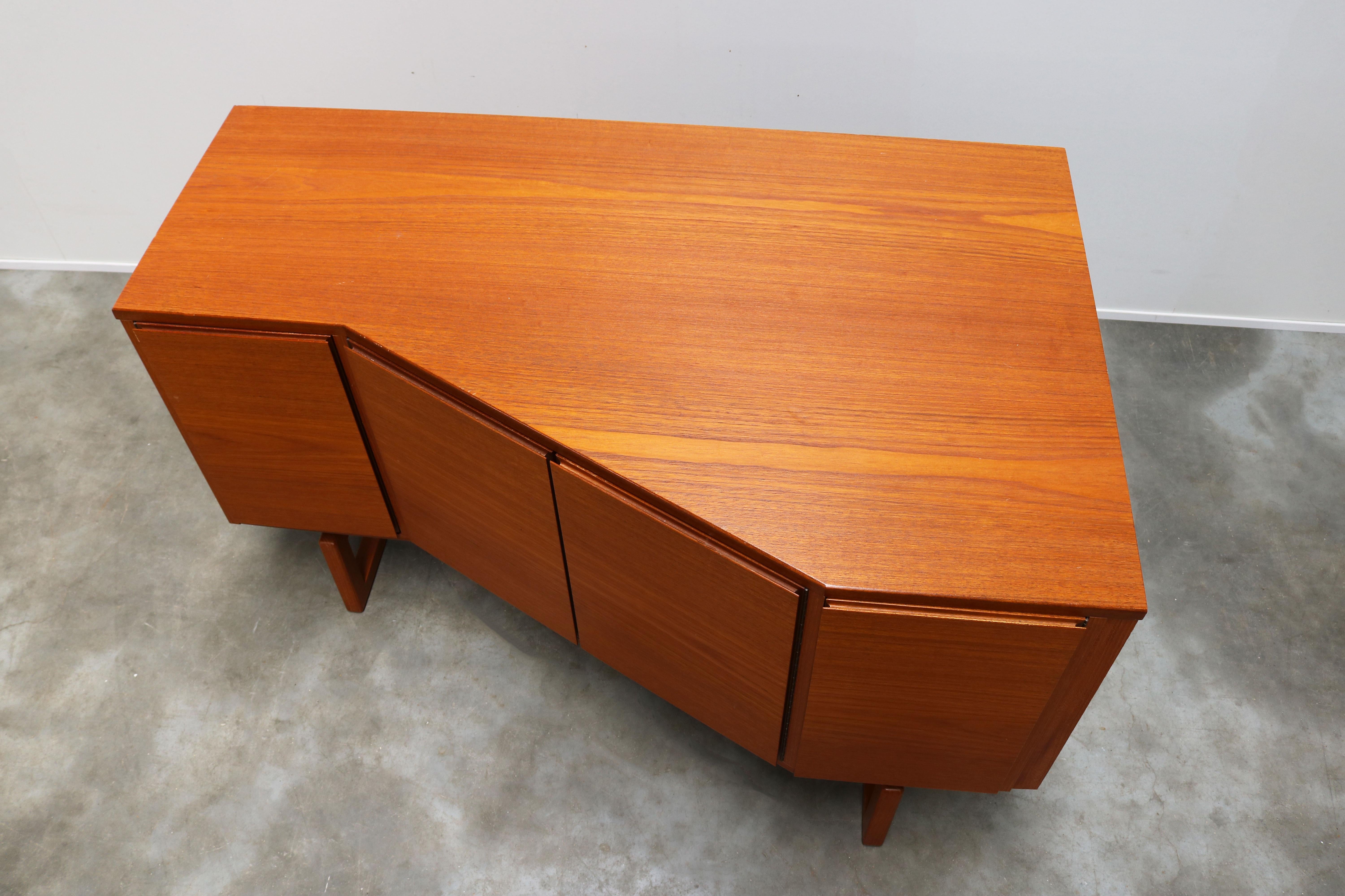 Rare Sideboard / Corner Cabinet in Teak by Arne Hovmand Olsen for Mogens Kold 1