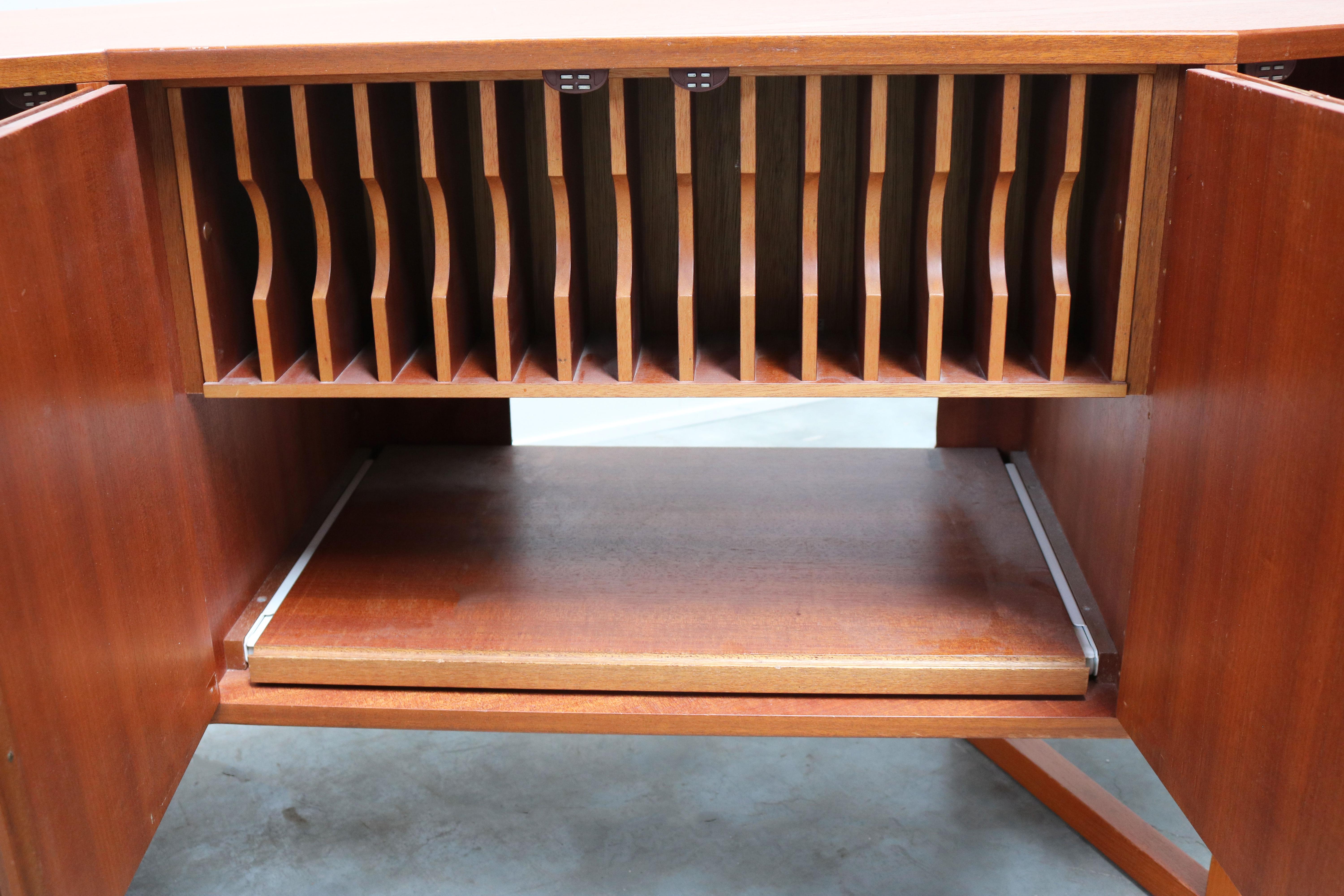 Mid-Century Modern Rare Sideboard / Corner Cabinet in Teak by Arne Hovmand Olsen for Mogens Kold
