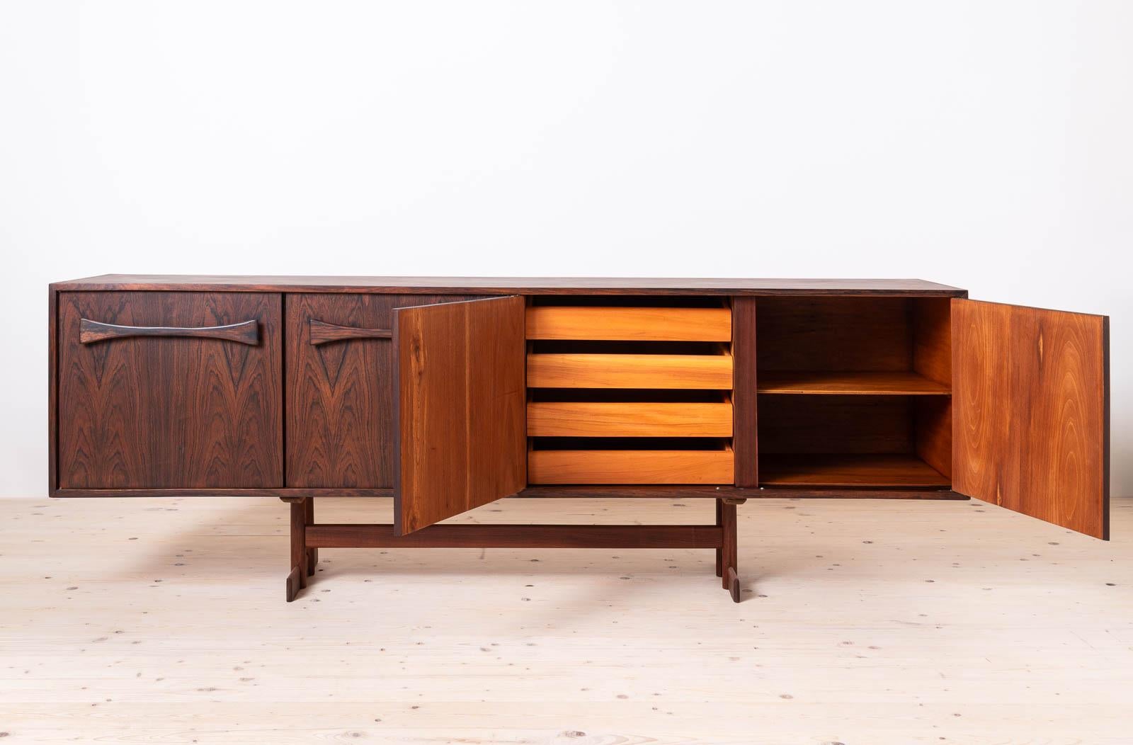 Oiled Rare Sideboard from Novo Rumo, Brasil, Francesco Scapinnelli, 1960s For Sale