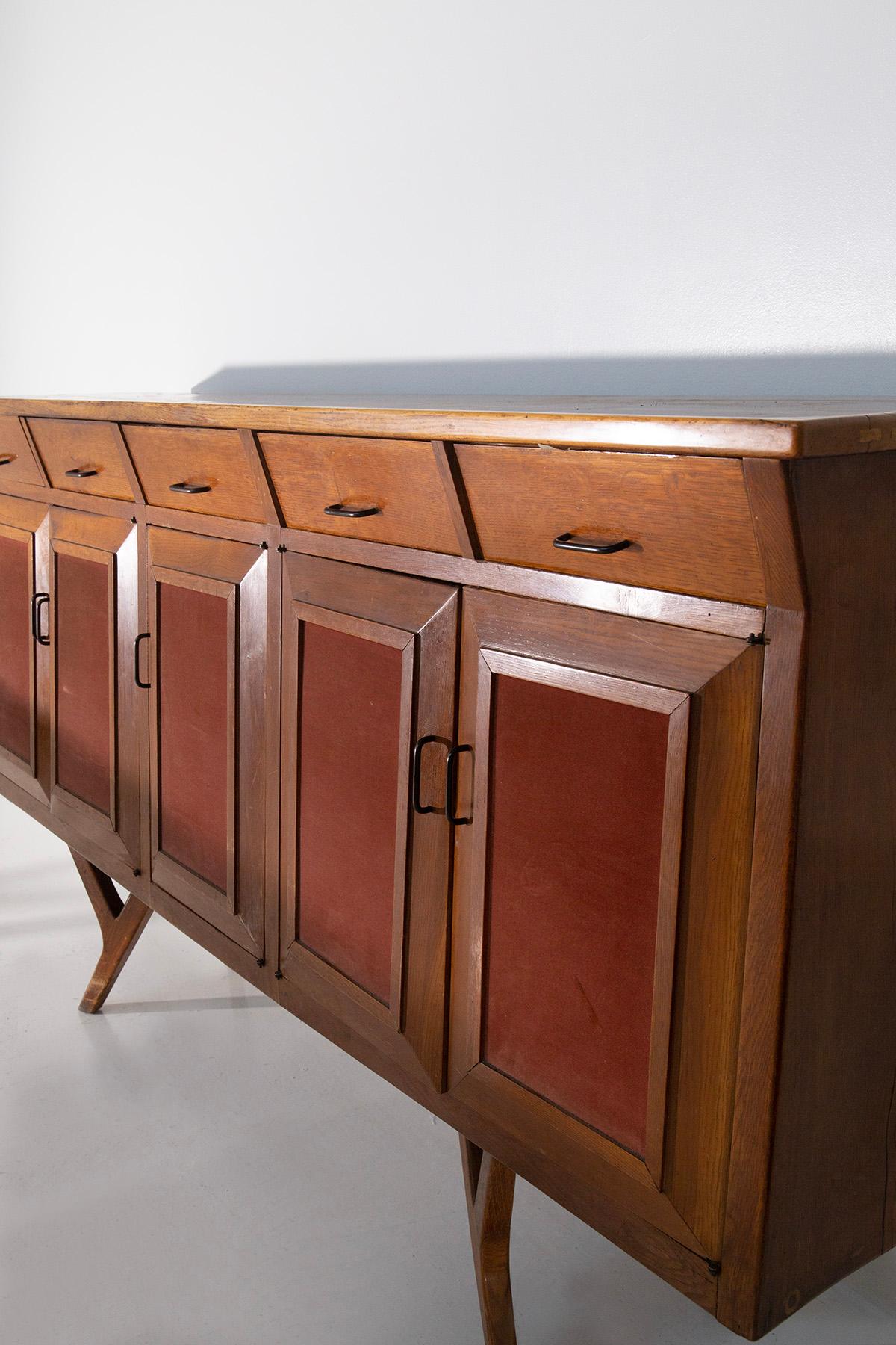 Rara credenza di manifattura torinese, di grande qualità in vendita 4