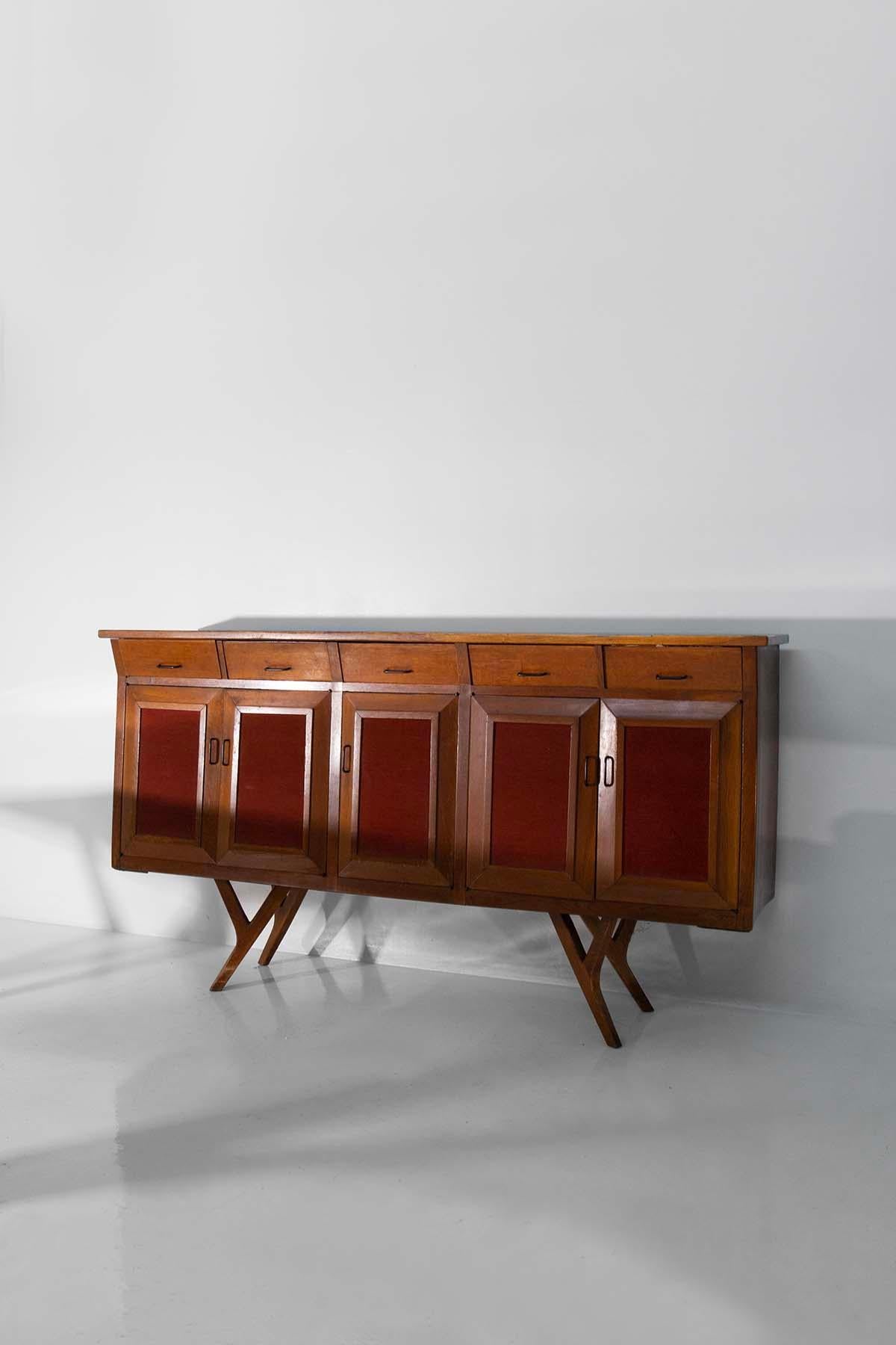 Rare sideboard of Torinese manufacture, of great quality In Good Condition For Sale In Milano, IT