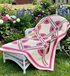 Seltener, signierter und datierter „New York Beauty“-Quilt