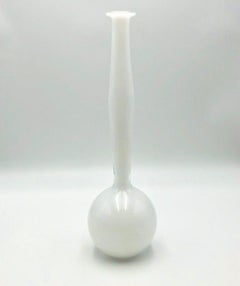 Rare Signed Anne Nilsson for Orrefors Expo White Glass Vase