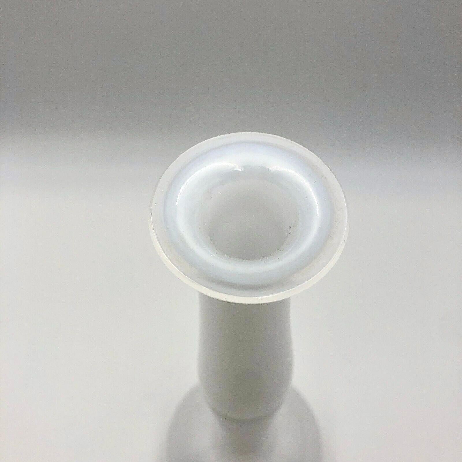 Late 20th Century Rare Signed Anne Nilsson for Orrefors Expo White Glass Vase For Sale