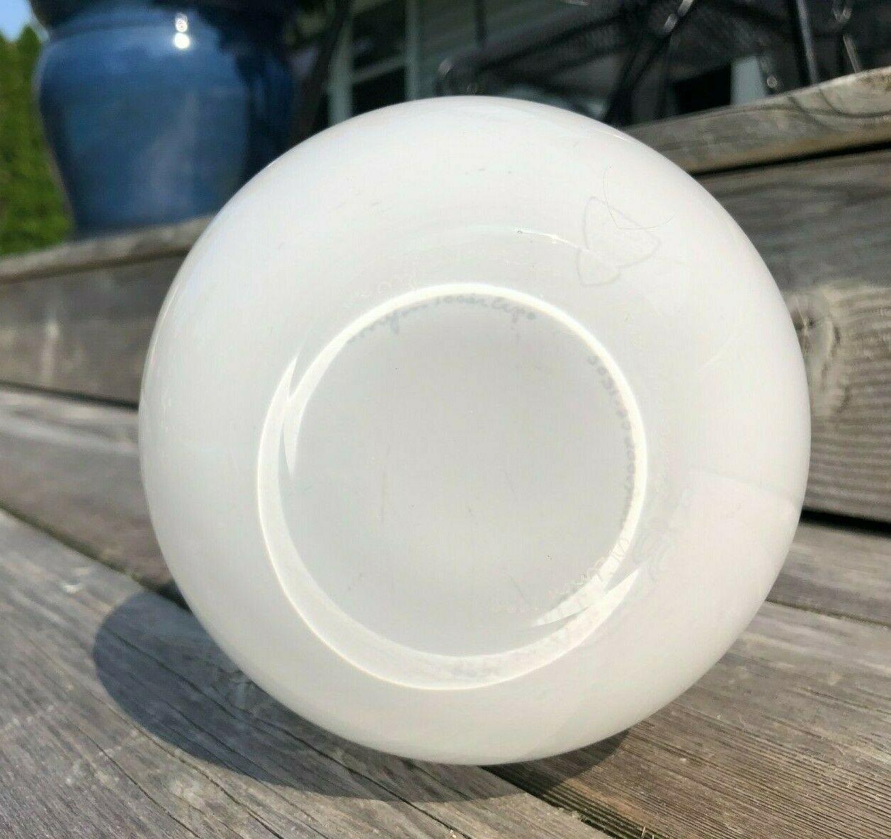 Rare Signed Anne Nilsson for Orrefors Expo White Glass Vase For Sale 1