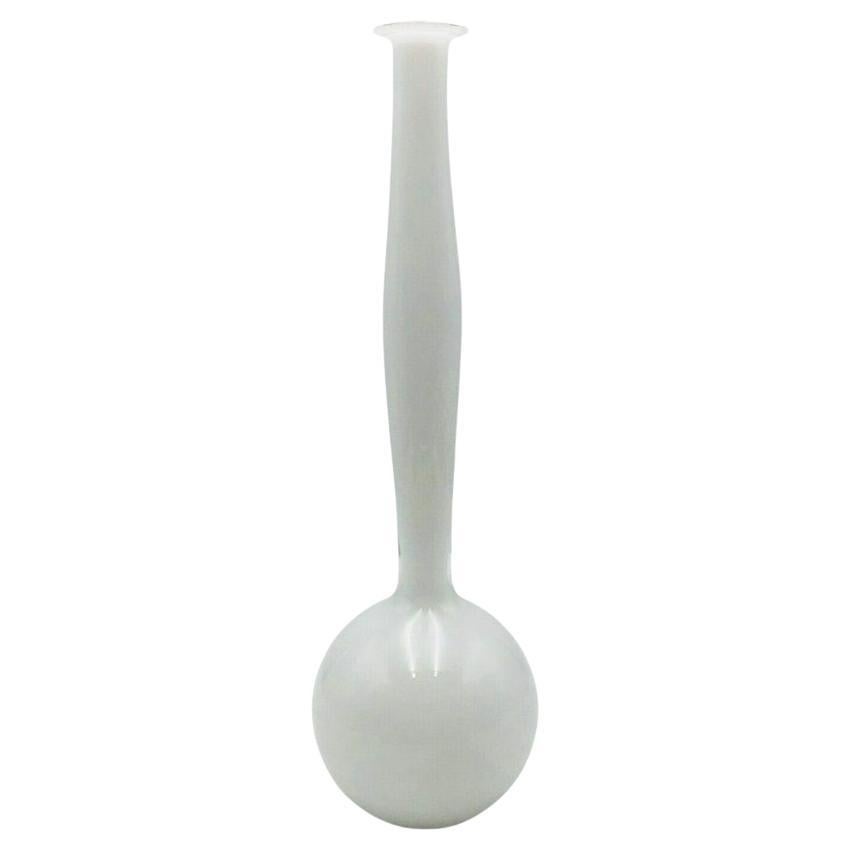 Rare Signed Anne Nilsson for Orrefors Expo White Glass Vase