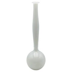 Rare Signed Anne Nilsson for Orrefors Expo White Glass Vase