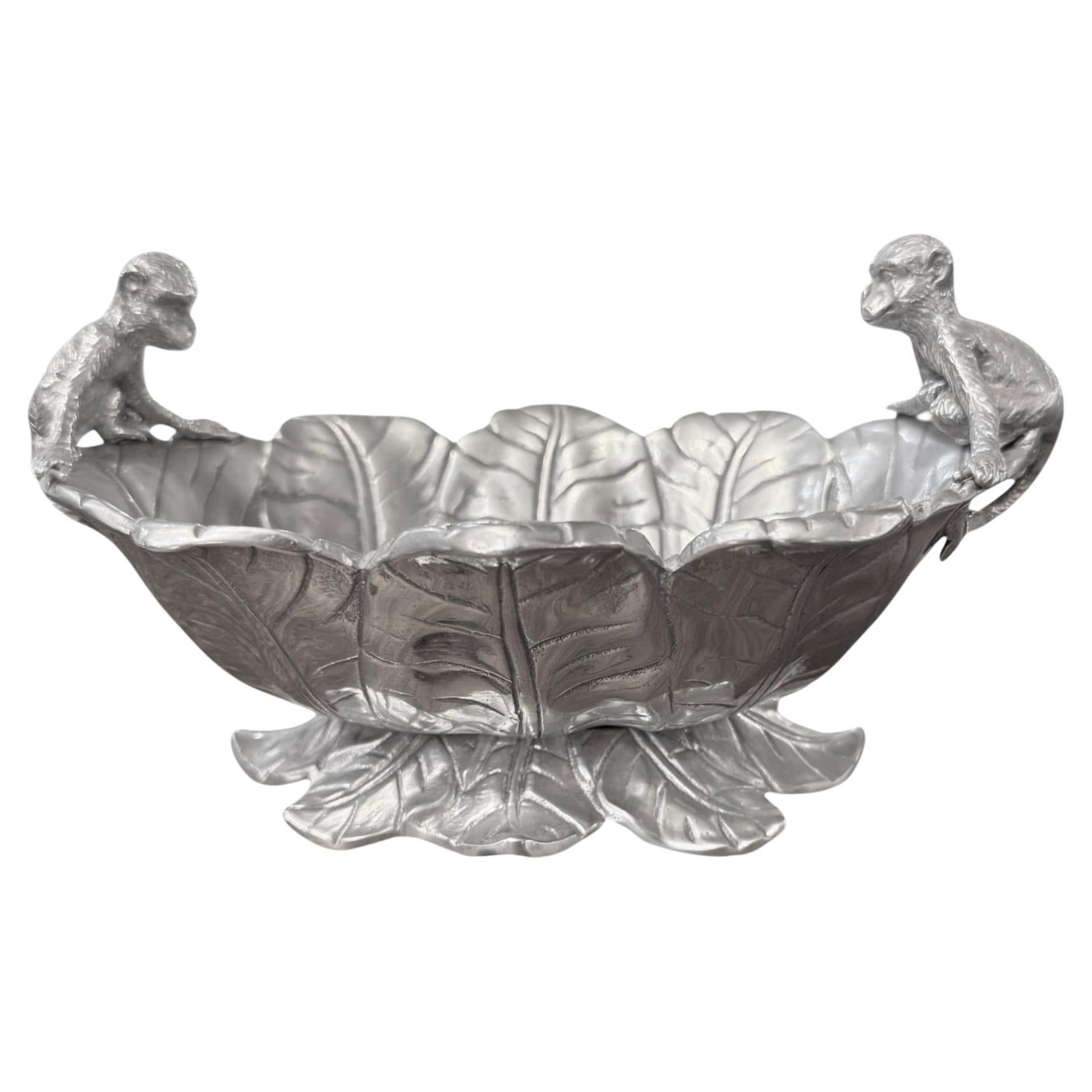 Rare Signed Arthur Court 2005 Aluminum Dish Bowl