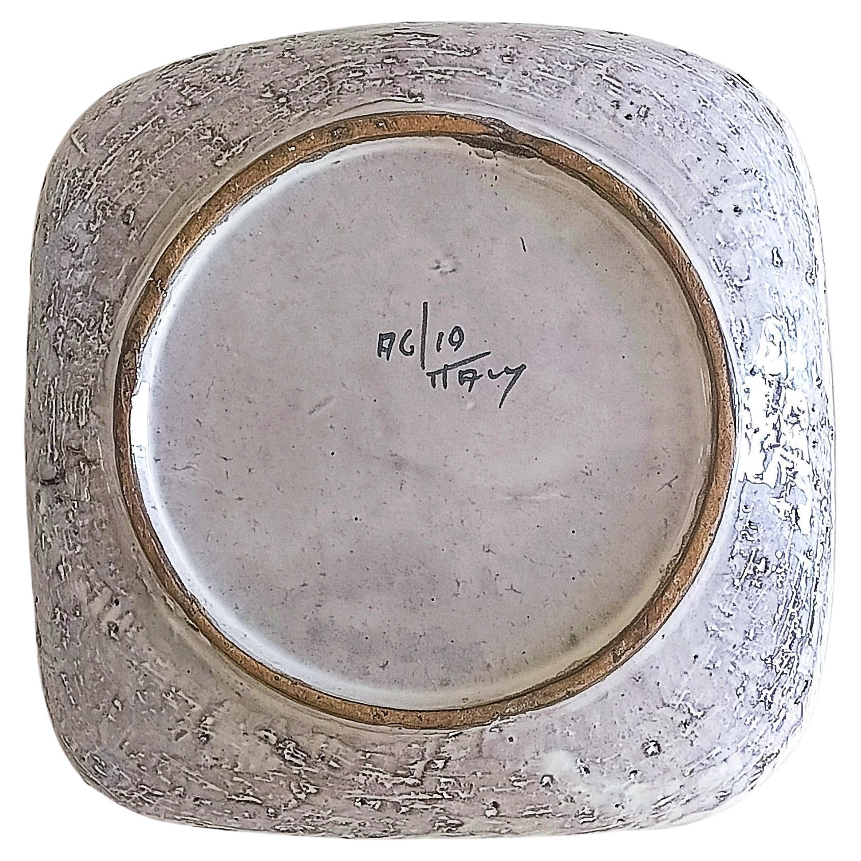 Céramique Bitossi by Aldo Londi Torcello Decor Cendrier en céramique Vide-Poche, Italie, ci 1960s en vente
