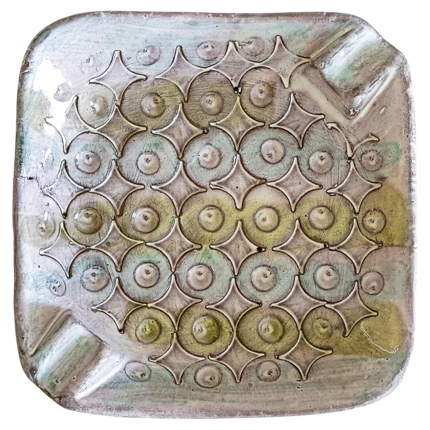 Bitossi by Aldo Londi Torcello Decor Cendrier en céramique Vide-Poche, Italie, ci 1960s en vente 1