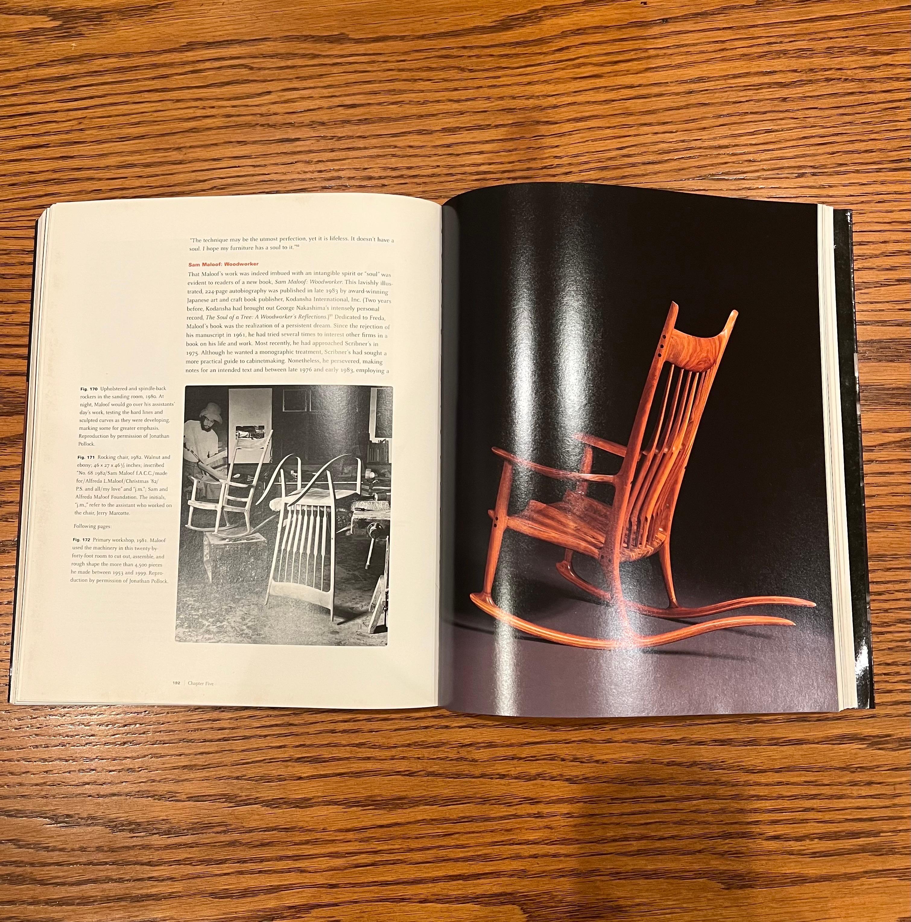 Mid-Century Modern Rare Signed & Dated Book by Sam Maloof Furniture For Sale