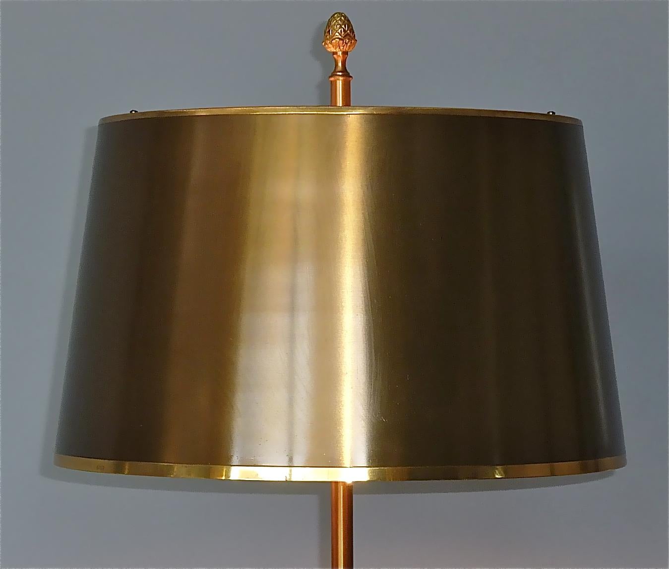 Rare Signed Gilt Bronze French Table Lamp Maison Charles Pomgranate 1970s Jansen For Sale 10