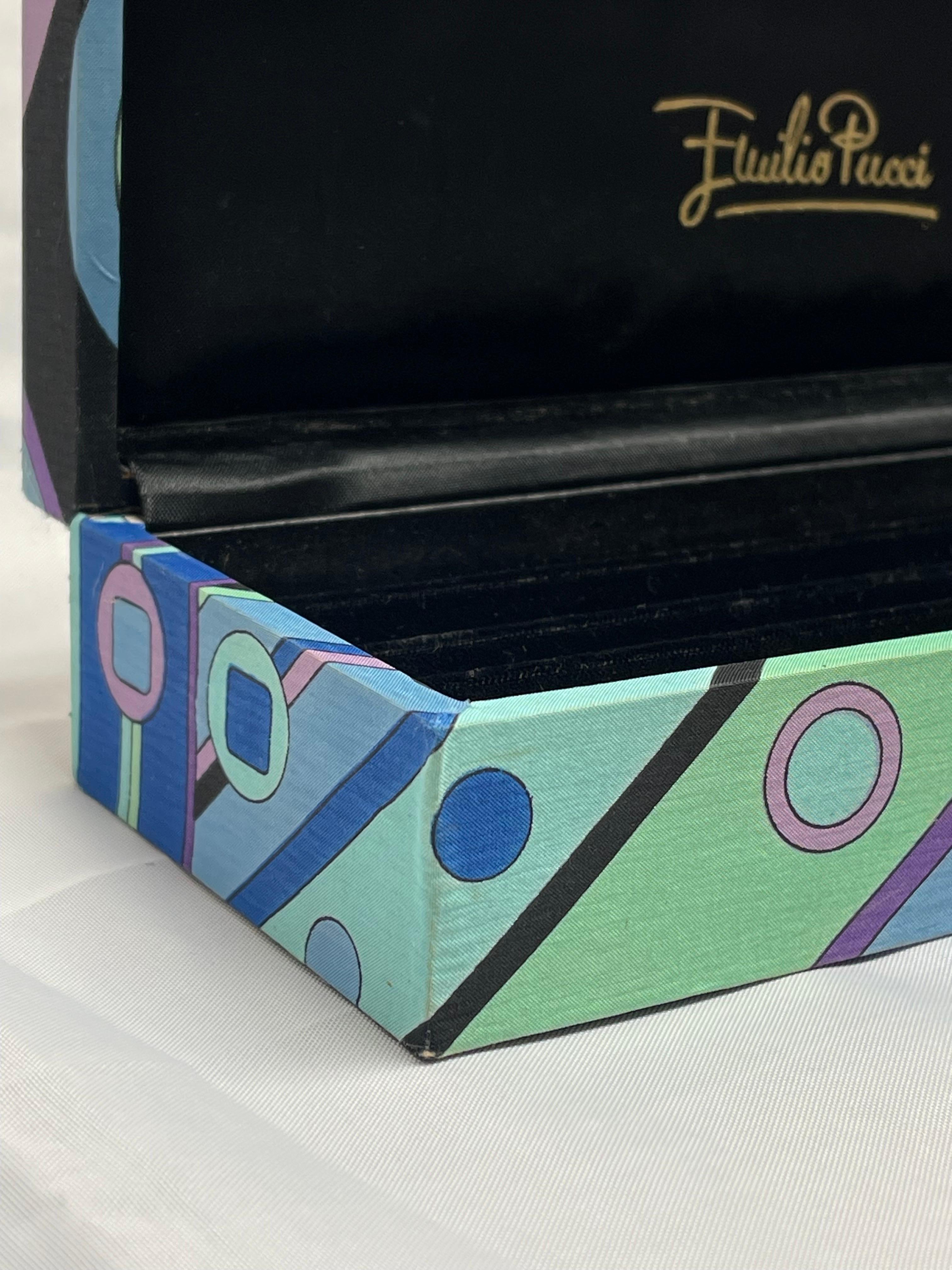 Rare Signed Jewelry Box by Emilio Pucci For Sale 4