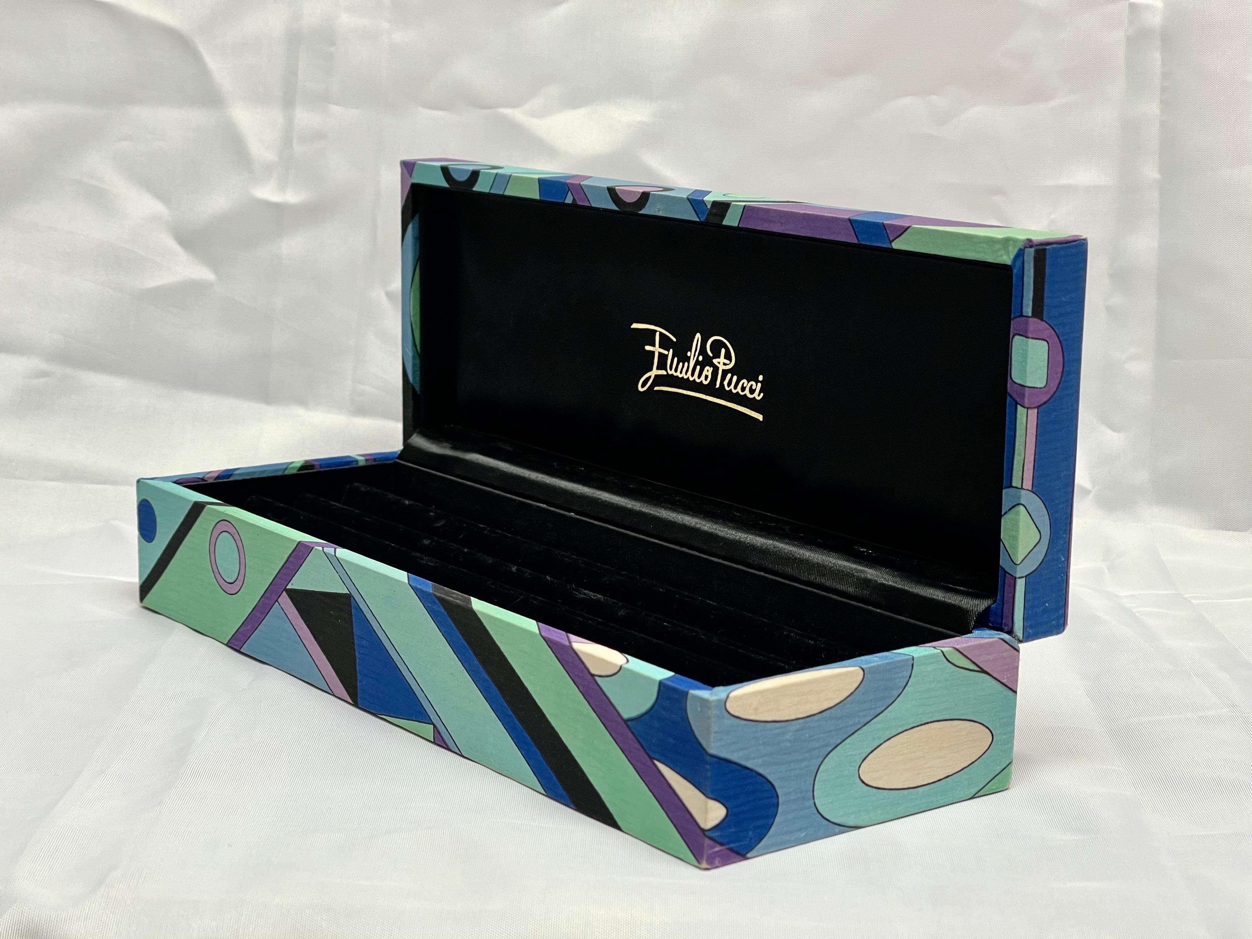 Rare Signed Jewelry Box by Emilio Pucci For Sale 2
