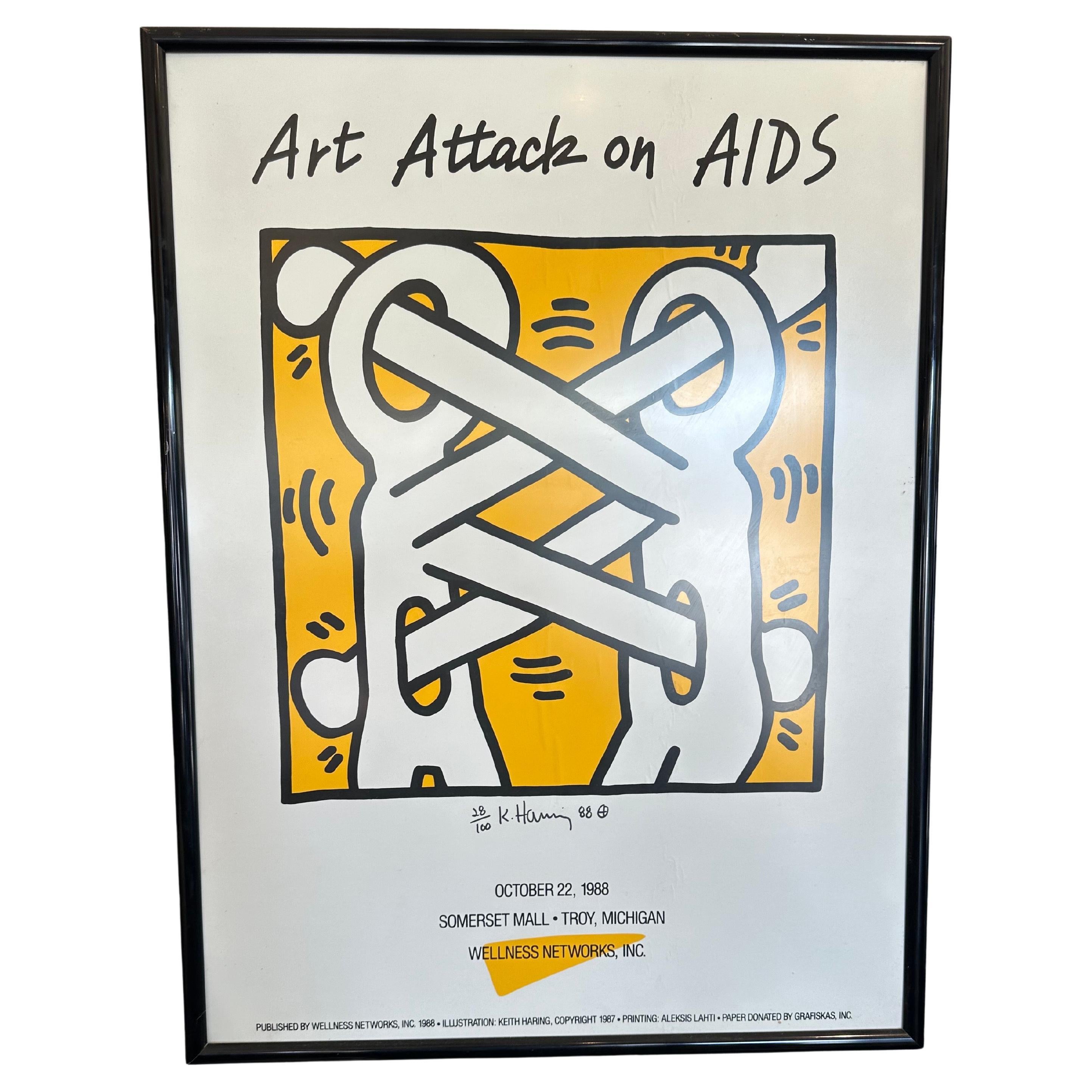 Rare signed and numbered (28 of 100) Keith Haring 