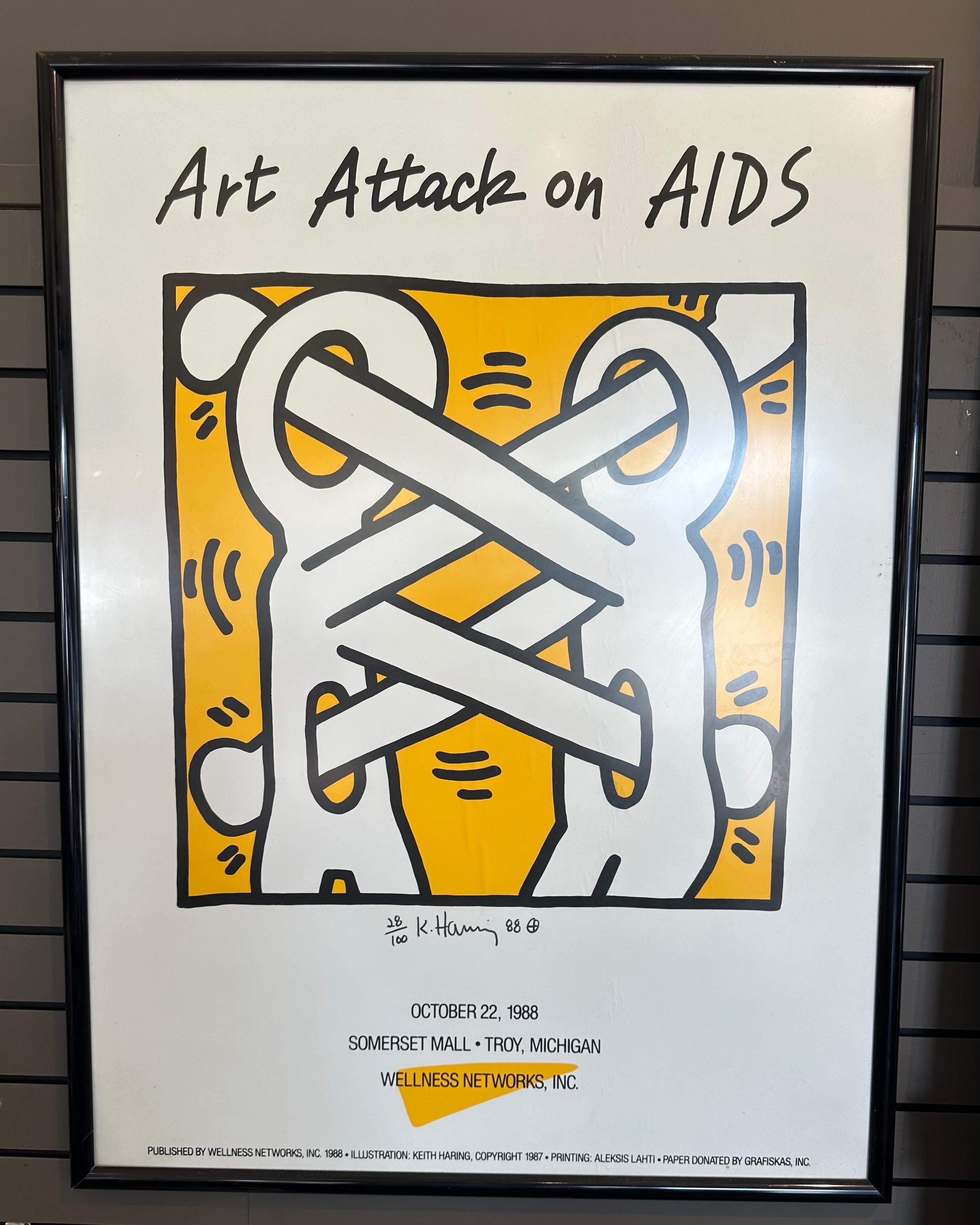 Post-Modern Rare Signed Keith Haring 