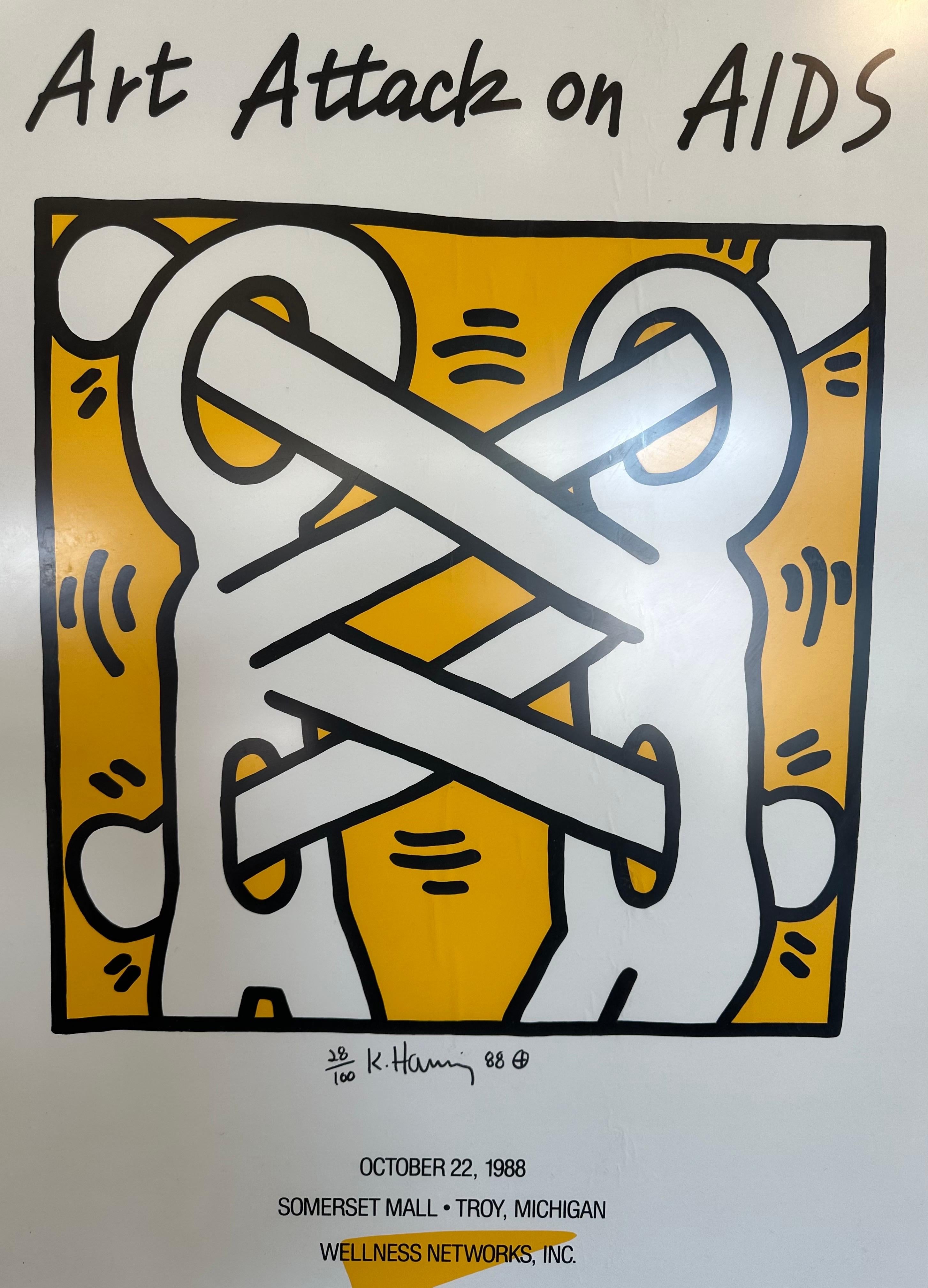 Paper Rare Signed Keith Haring 