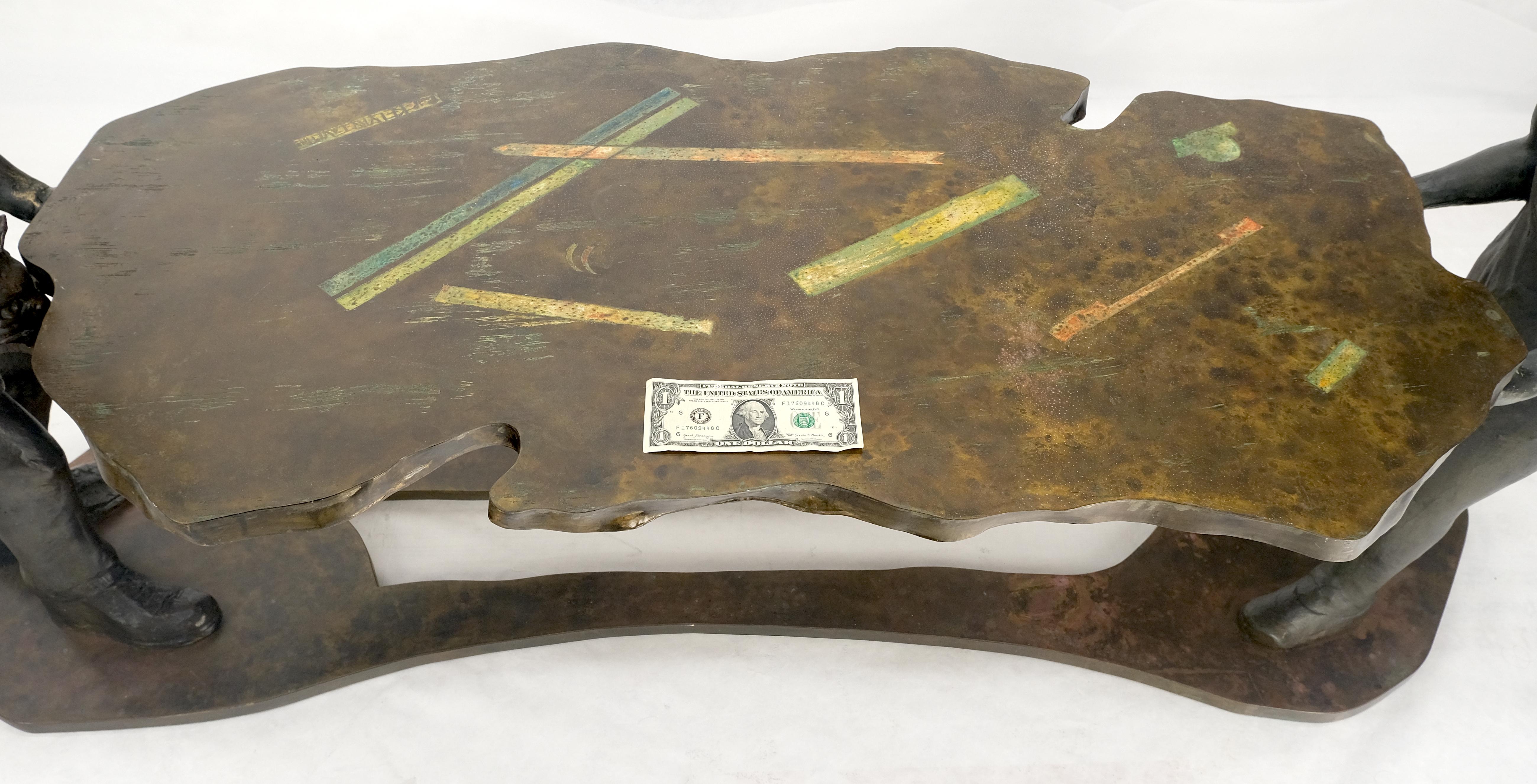 Rare table basse sculptée «Generation » signée Philip & Kelvin Laverne, vers 1970 en vente 6