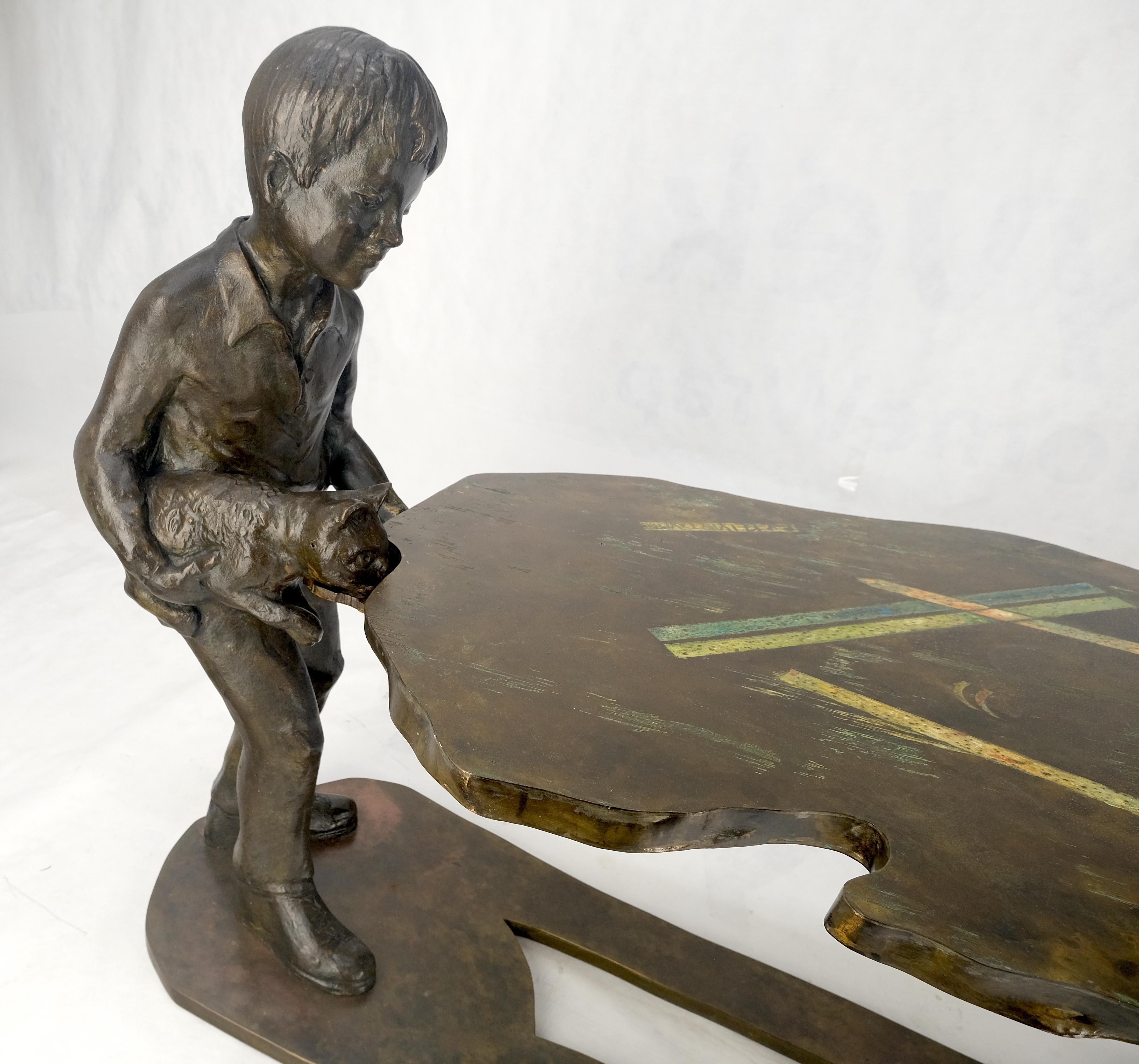 Rare table basse sculptée «Generation » signée Philip & Kelvin Laverne, vers 1970 en vente 2